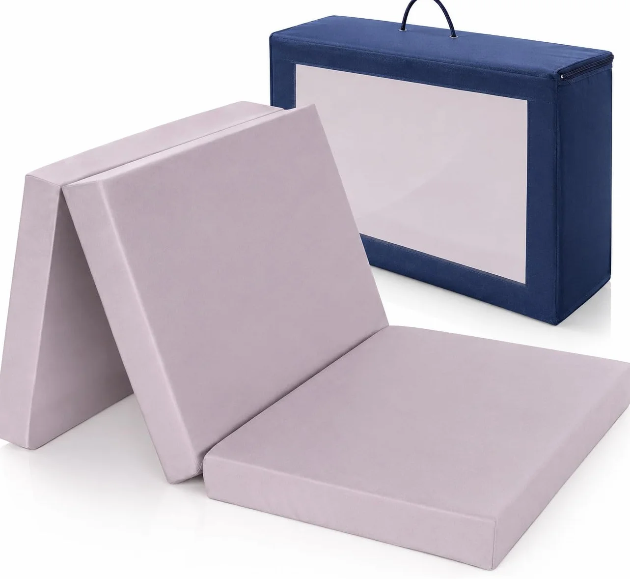 Alvi Materassino da Viaggio Comfort per Lettino Bambini - Materasso Pieghevole 60 x 120 con Interno in Schiuma - Testato Oeko-Tex Standard 100 ®, privo di sostanze nocive