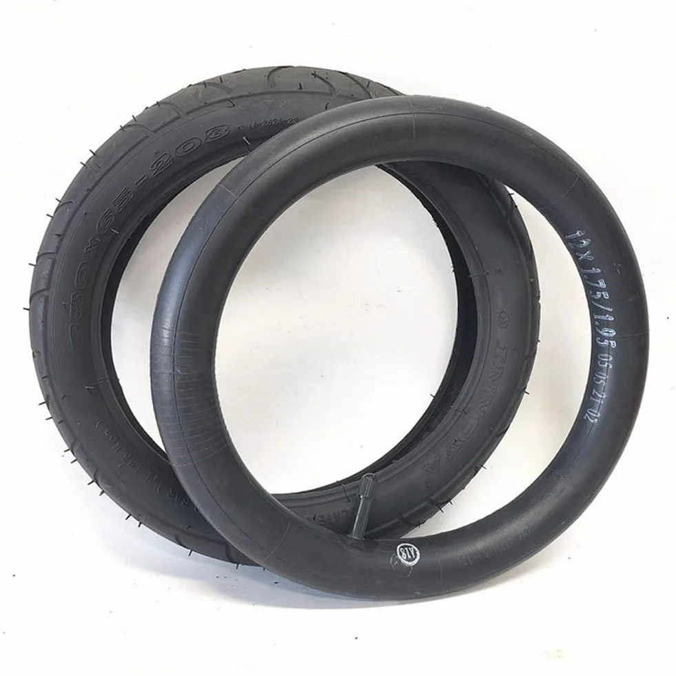 280 X 65 – 203 Tubo interno/esterno per carrozzina nera e resistente in gomma, pneumatici per carrozzina e accessori per scooter elettrico (interno tube + tire)