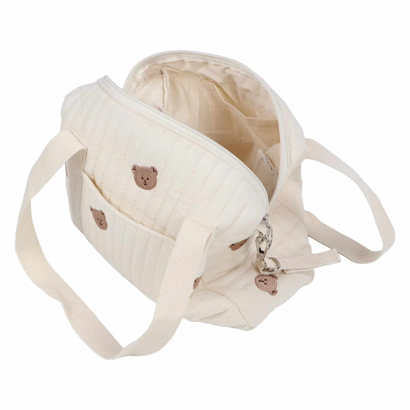 Akozon Passeggino Multifunzionale, Borsa per Passeggino Multiuso, Borsa per Pannolini Riutilizzabile con Ricamo Cerniera