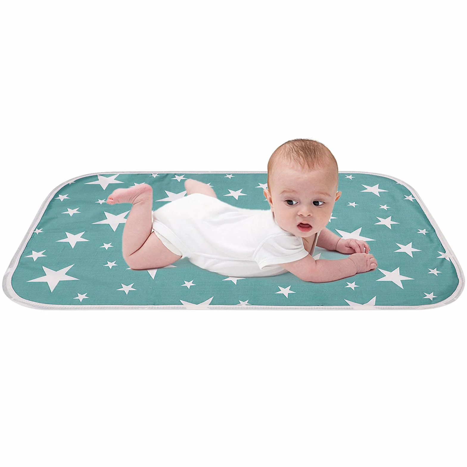 Telo Cambio Pannolino Impermeabile,3Pcs Bambino telo Cambio Pannolino lavabile 50 * 70cm Fasciatoio Portatile Impermeabile e lavabile Baby Changing Pad for Baby