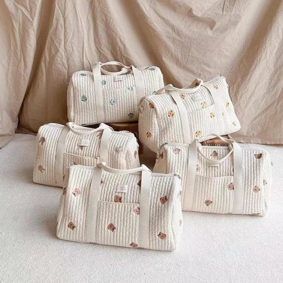 Borsa maternità per neonati Pannolino materno Mamma Borsa trapuntata maternità Packs Toilette Bagaglio Borsa Mamma Viaggio Tote
