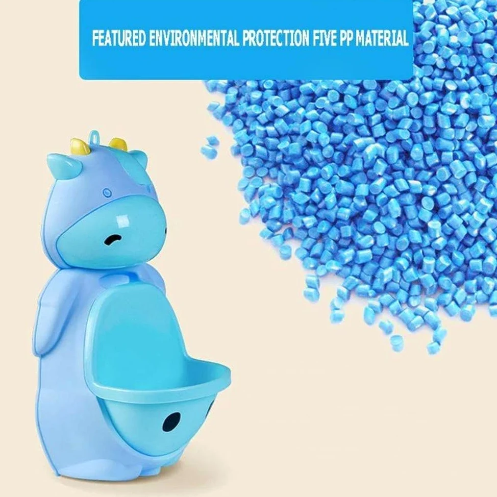 Urnata di Formazione del vasino della Forme della Mucca Sveglia per i Ragazzi con Il Bersaglio di puntamento Divertente, Il Toddler Boy Toilet Pee Trainer - Blu (Color : Purple)