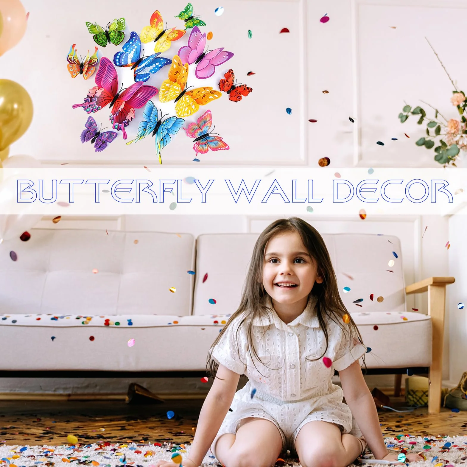 24 pezzi decorazione da parete con farfalle 3D con magneti, adesivi a farfalla, decorazione per feste, camera da letto, cameretta dei bambini, matrimonio e altro ancora