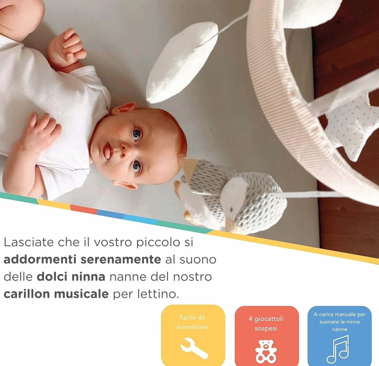 Nuby Culla Mobile Musicale per Neonati Penguin, Mobile Braccio Regolabile per Adattarsi alla Maggior Parte delle Culle, Calming Lullabies, Peluche