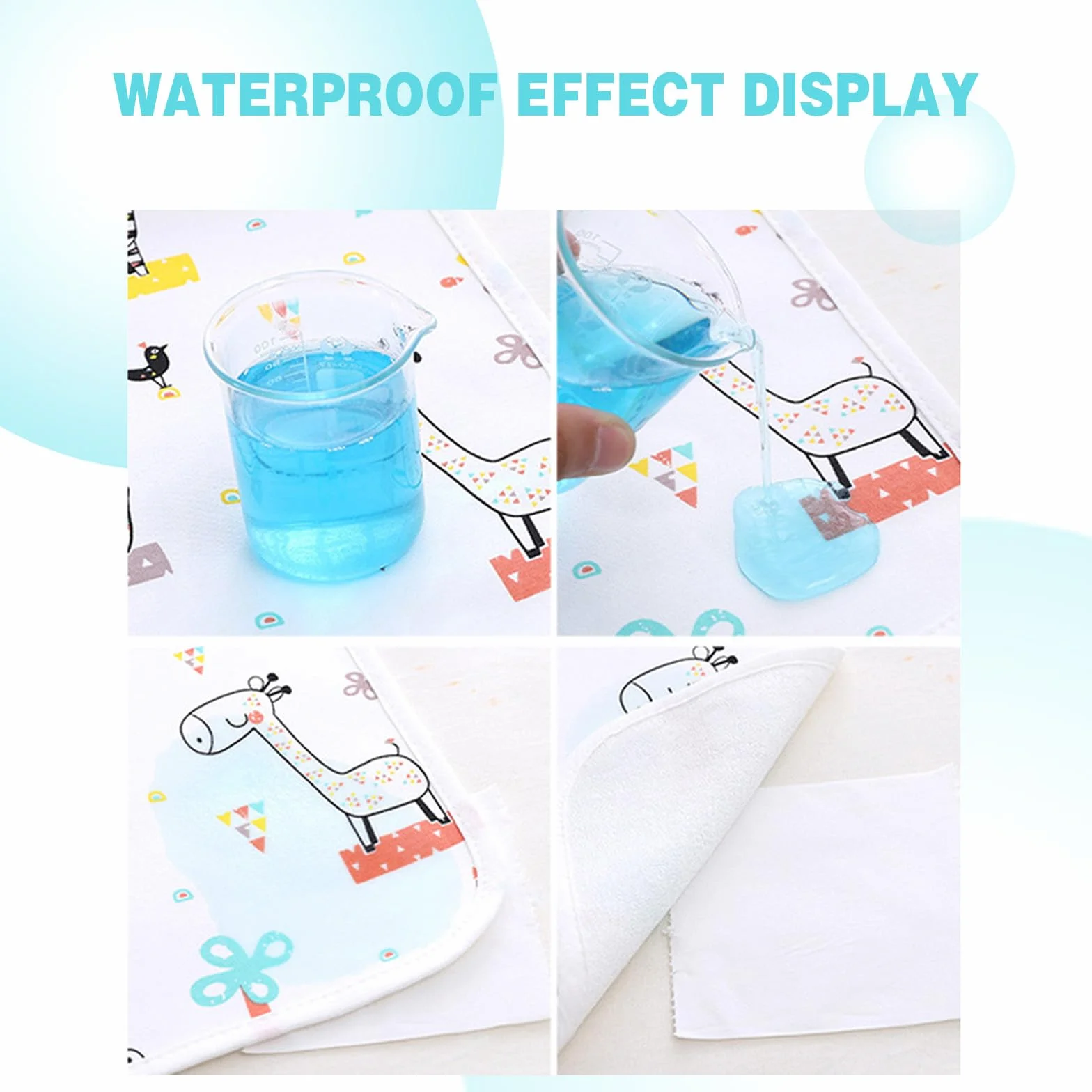 Coprimaterasso singolo impermeabile per addestramento al vasino, coprimaterasso per lettino per bambini, 100% impermeabile, per bagnare il letto, 100 cm x 80 cm