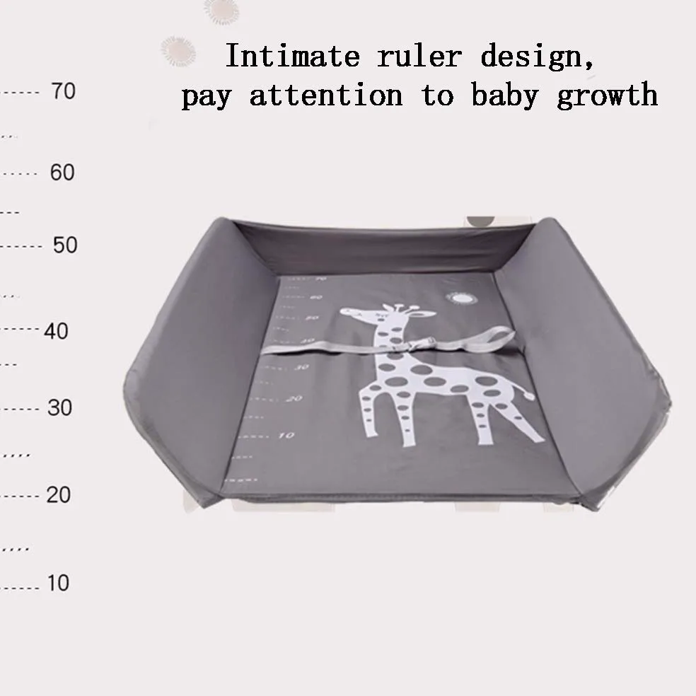 MObyat Baby Fasciatoio,Fasciatoio per Neonati, fasciatoio Multifunzione a Gamba Incrociata per Neonati, Organizer Portatile per Pannolini con Contenitore - fasciatoio a 3 Colori