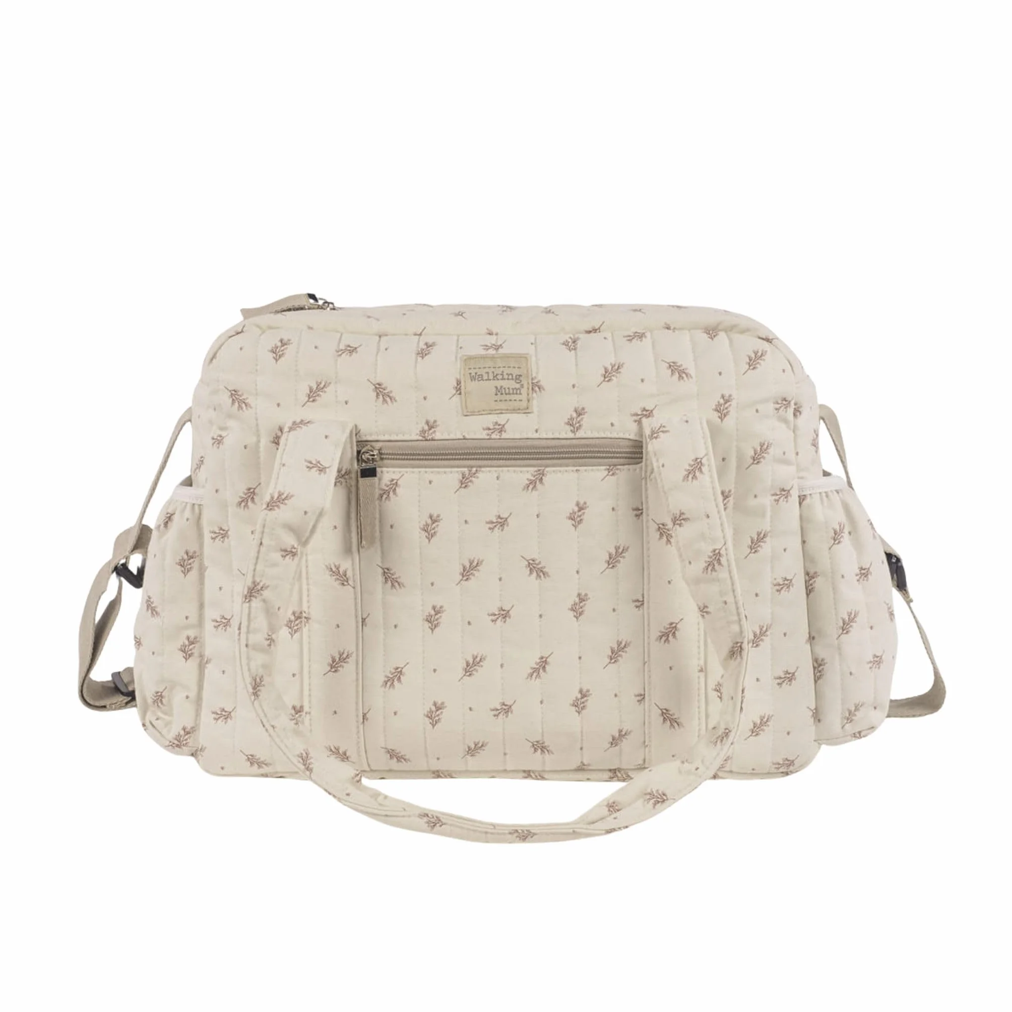Walking Mum - Borsa fasciatoio, colore: rosa, Beige/Rosa e Beige/Verde, L