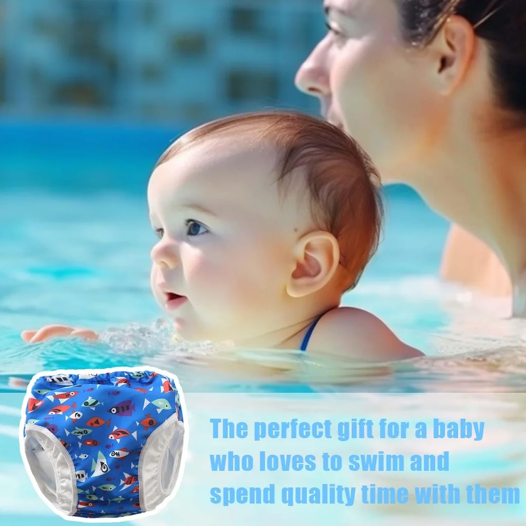1 Pezzo Pannolini da nuoto Nuovo Adorabile Riutilizzabile Bambino Nuoto Ragazze per i Bambini, 0-2 anni (Flamingos, S/18-28lb/0-2 anni)