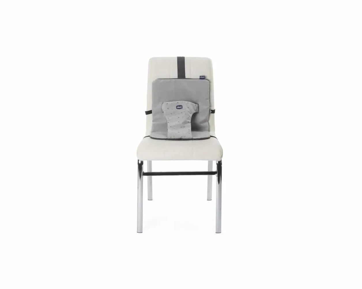 Chicco Wrappy Seggiolino, Seggiolino Portatile da Sedia, Riduttore Sedia per Bambini, in Tessuto Impermeabile, Leggero e Compatto, con Tasca Portaoggetti, 6 mesi+, Grigio