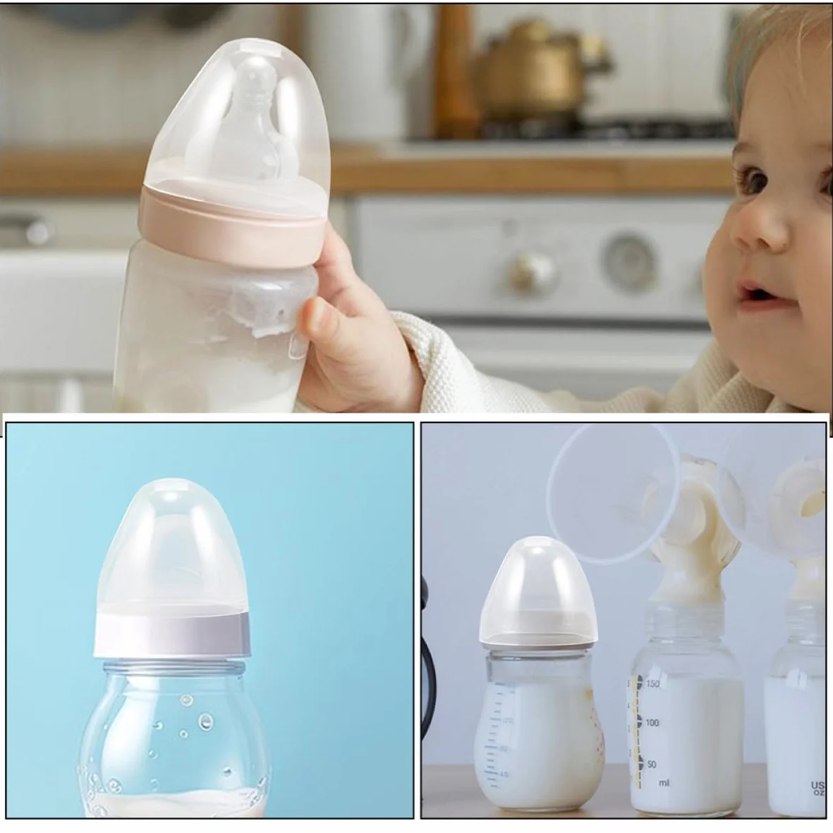 Tappi per Bocca Larga Copertura per Bottiglie per Protezione Antipolvere Anello Vite Materiale Resistente Compatibili con Diverse Bottiglie per Ragazzo Ragazza