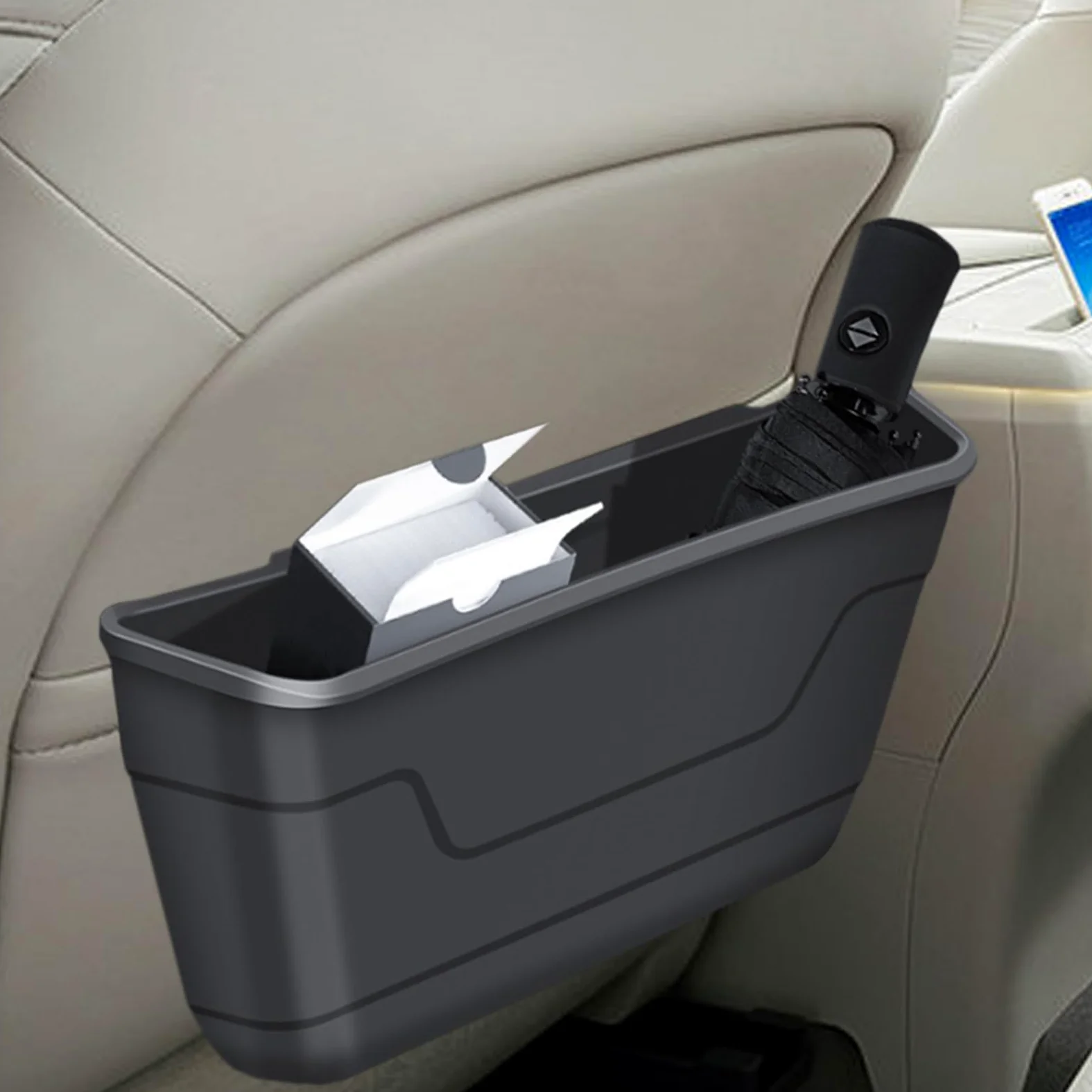 Scatola Portaoggetti Per Sedile Auto Posteriore Cestino | Scatola Portaoggetti Multifunzionale Per Sedile Posteriore Auto Per Viaggi, Gite Stradali, Uso Quotidiano E Pendolarismo