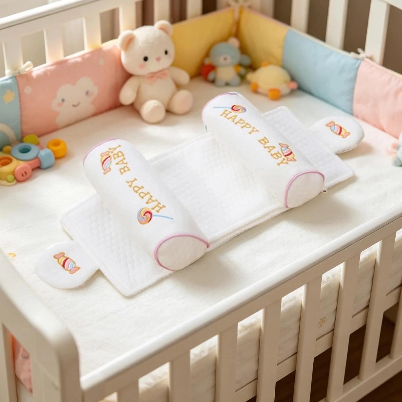Cuscino Testa Piatta,Traspirante Ergonomico Portatile | Cuscino Bambini Prevenzione Testa Piatta,Riposo E Comfort Casa Viaggio Passeggino Camera Da Ospedale
