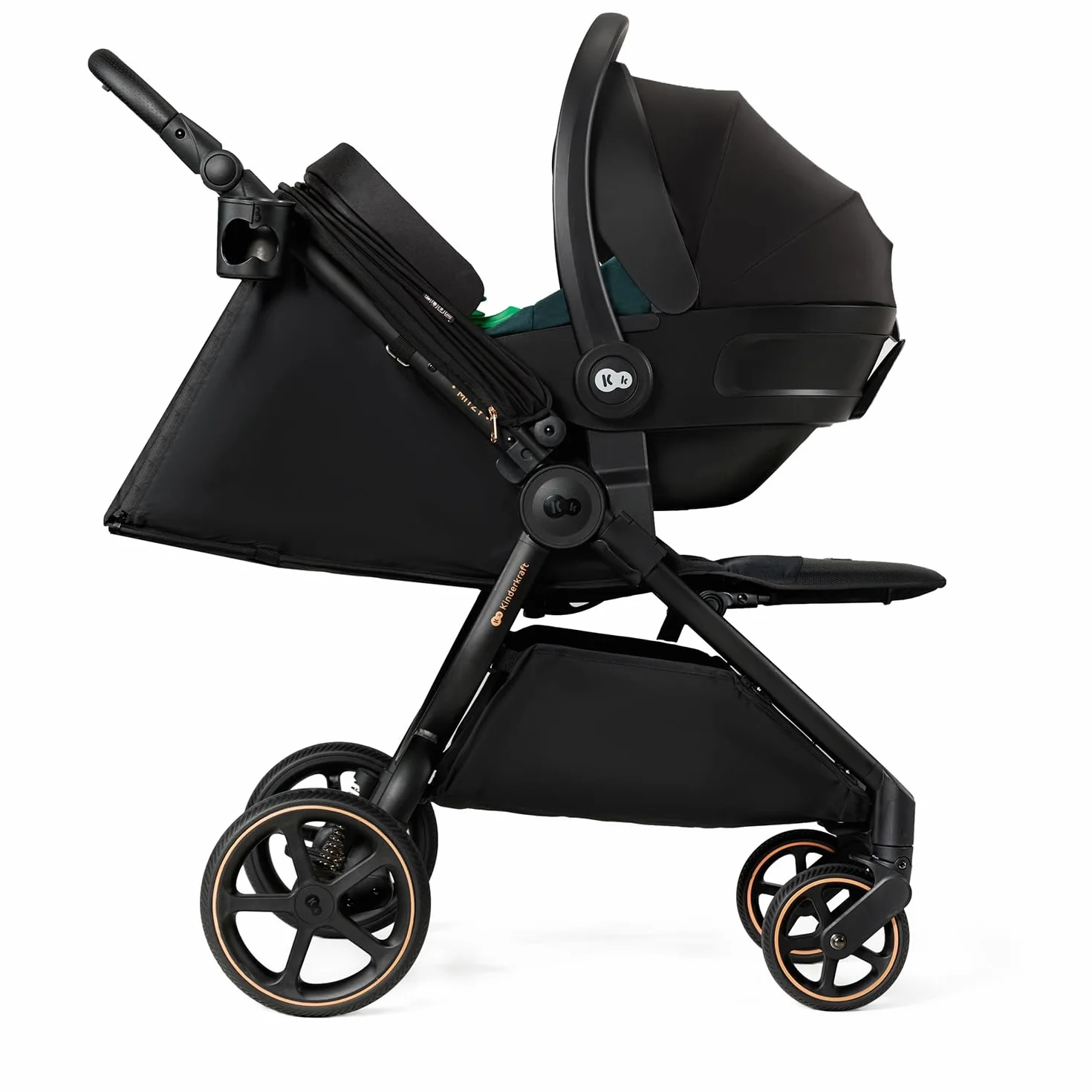 Kinderkraft MITZY Buggy fino a 22 kg, Passeggino Reclinabile, Carrozzina, Leggero, Facilmente Pieghevole, Schienale e Poggiapiedi Regolabili, Posizione Sdraiata, Ideale per I Viaggi, Beige