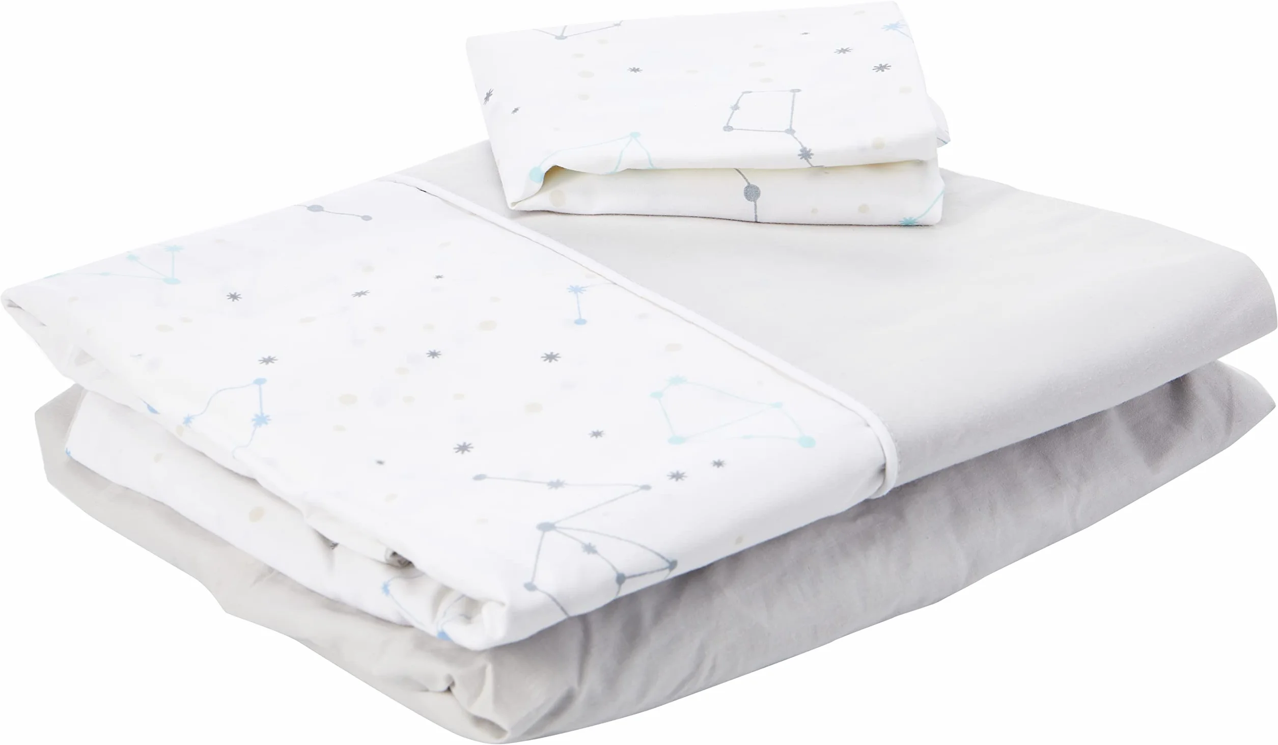 SET LENZUOLA CULLA 3 PZ CHICCO NEXT2ME FOREVER (COPPIA LENZUOLA + FEDERA) ZODIAC