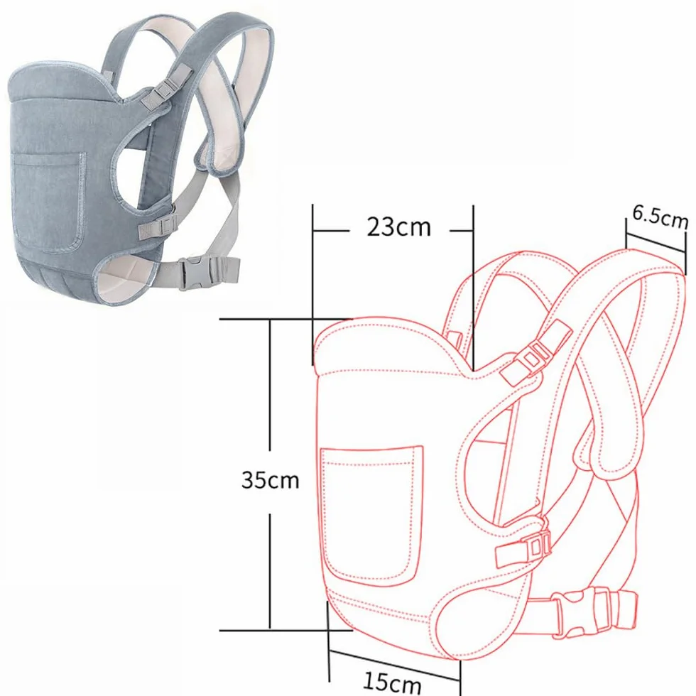 Marsupio Neonato,Marsupio Neonato 0-24 Mesi,Fascia Porta Bebe,Marsupio Neonati Ergonomico, Porta Bambino da 0-24 Mesi(Inferiore a 15kg) Puro Cotone Traspirante Leggero per Neonati