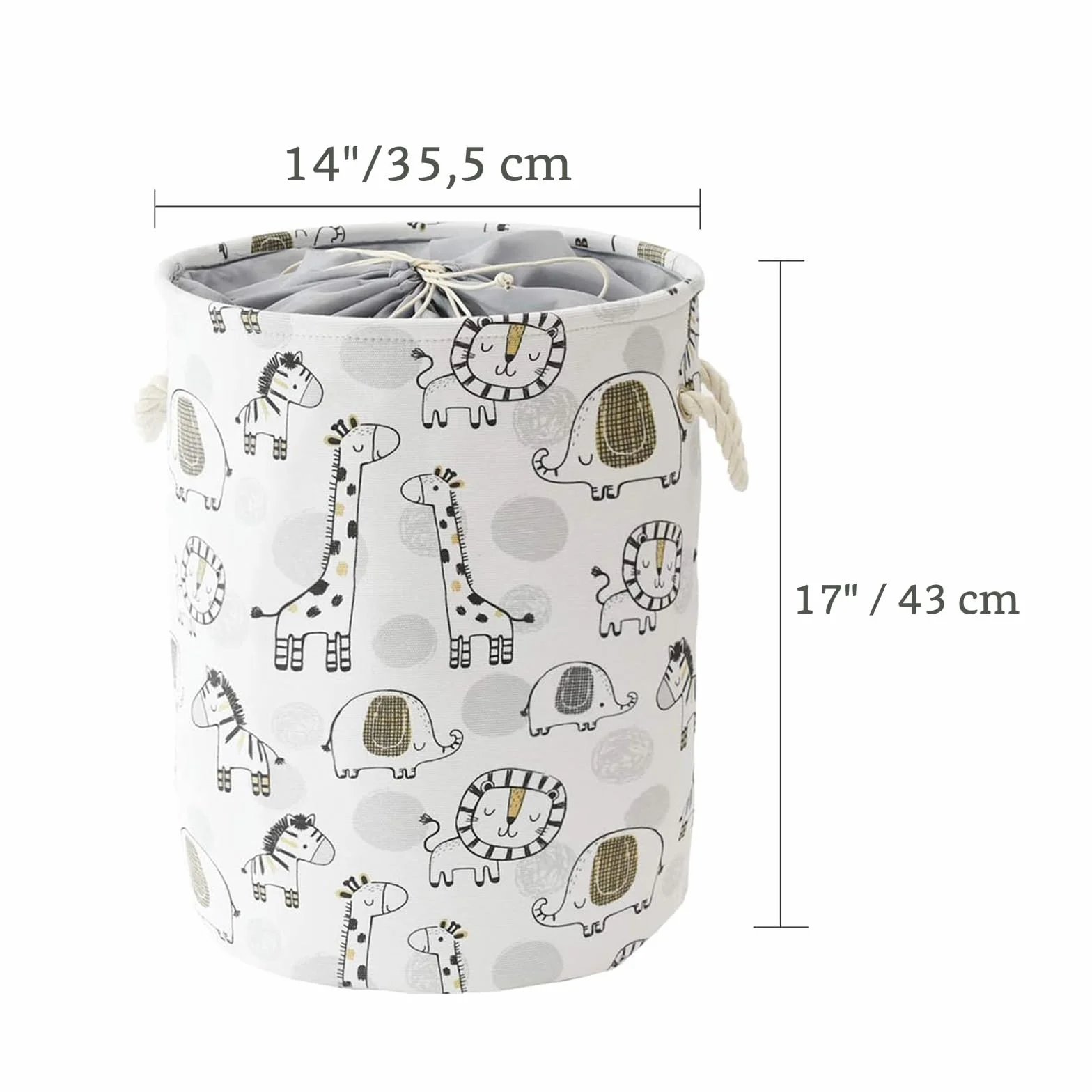Cesto Porta Giochi Bambini Contenitori, Cesta Biancheria Cesto Portabiancheria Cesta Portabiancheria Portatile Cesta Panni Sporchi, Pieghevole Pop-Up Lavanderia Cesti (Grau)