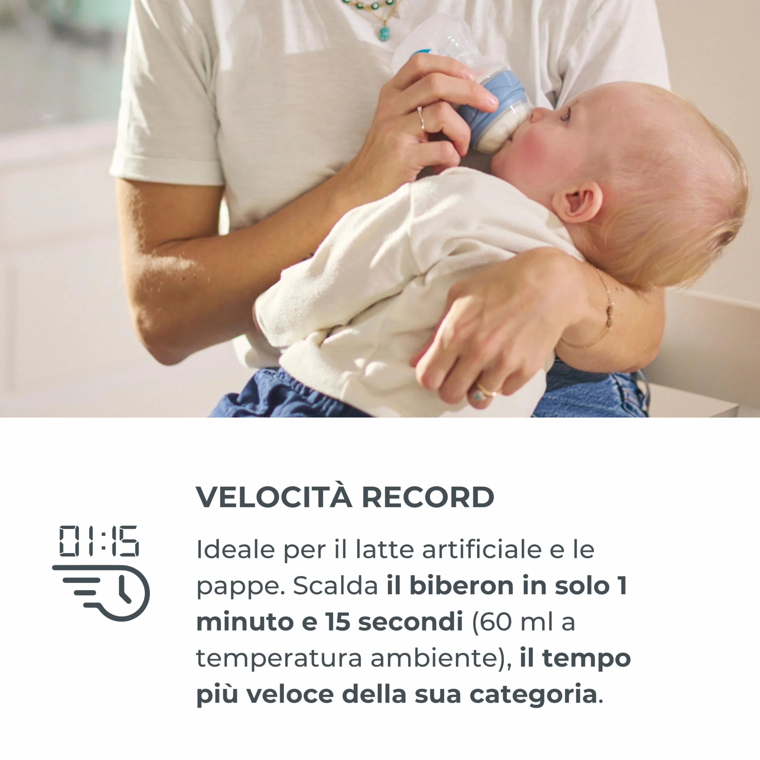 Nuvita 1170 | Scalda Biberon Neonato | Sterilizzatore Biberon | Scaldabiberon Digitale | Scaldabiberon e Sterilizzatore | Scaldalatte Elettrico Neonato | Scaldabiberon Veloce | Scaldapappa Neonati