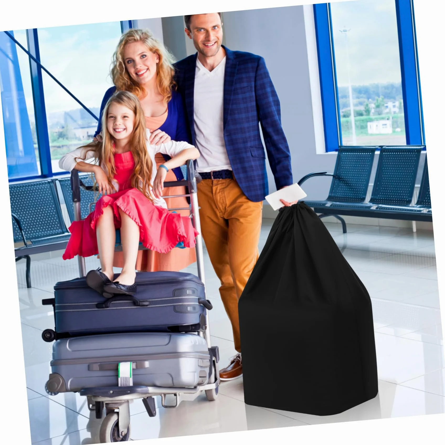 iplusmile Borsa Portaoggetti Per Passeggino in Resistente Doppia Tracolla Ergonomica Meccanismo Di Chiusura Sicuro Compatibilità Per Viaggi in Aereo Treno o Auto