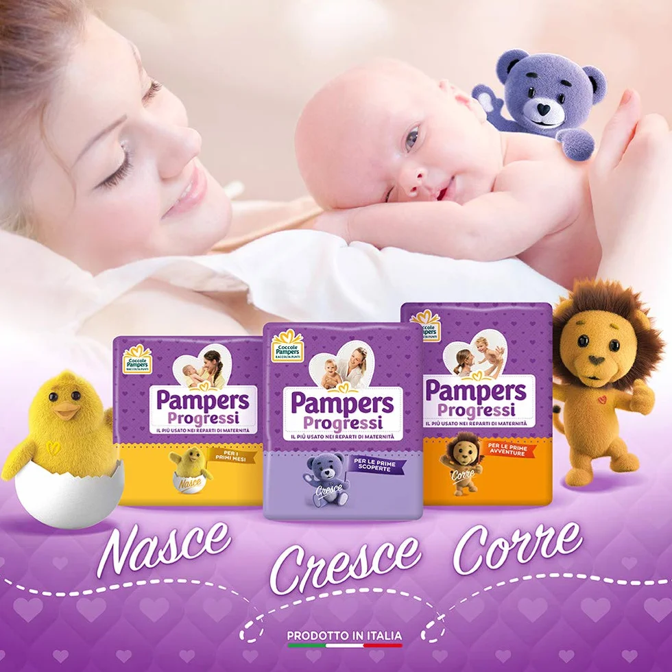 Pampers Progressi Midi, 162 Pannolini, Taglia 3, 4-9 Kg