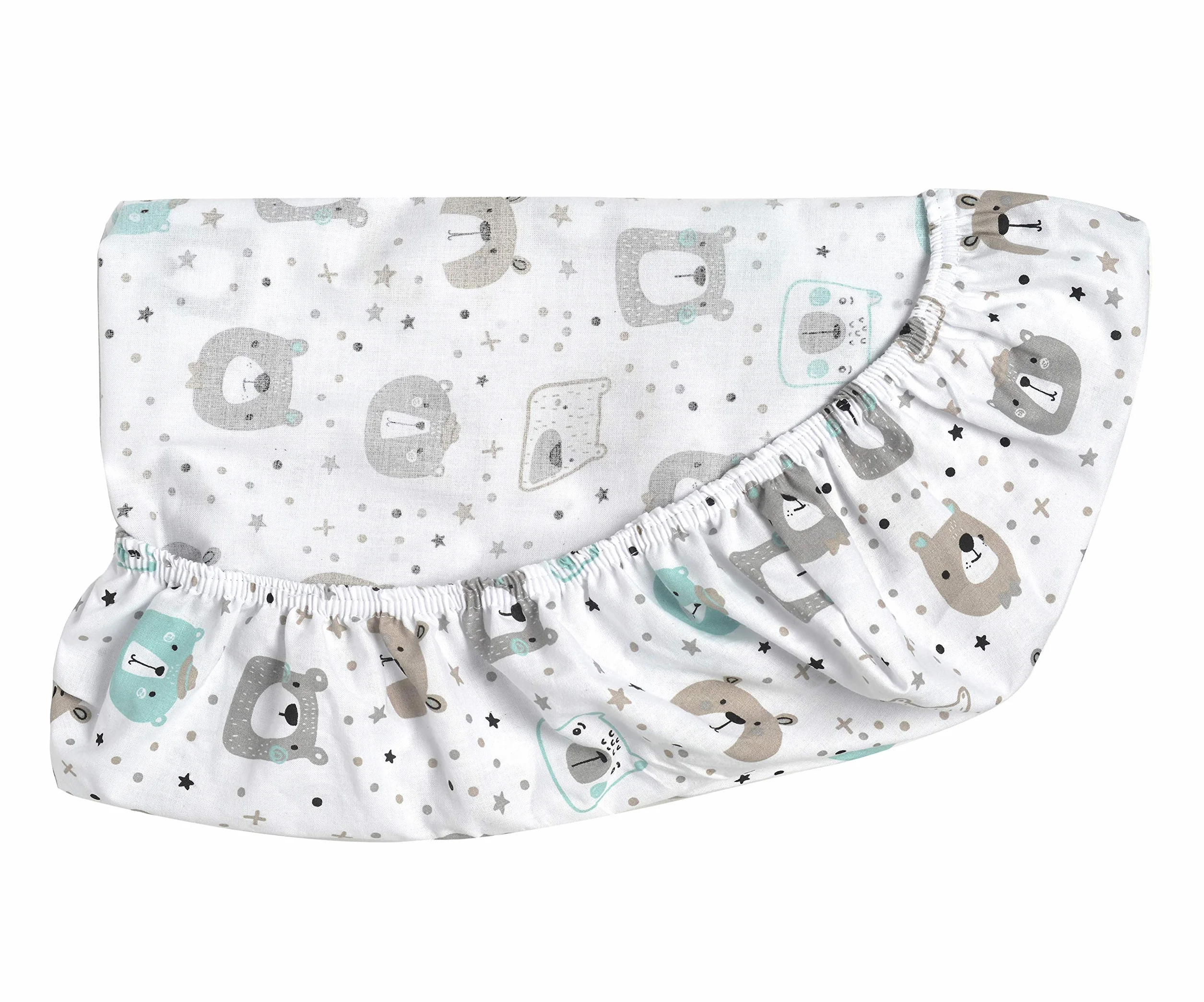FlyIdeas Set 2 Lenzuola con Angoli per Culla Next to Me 50x83 cm – 100% Cotone Morbide e Traspiranti – Adatte a Culle Co-Sleeping