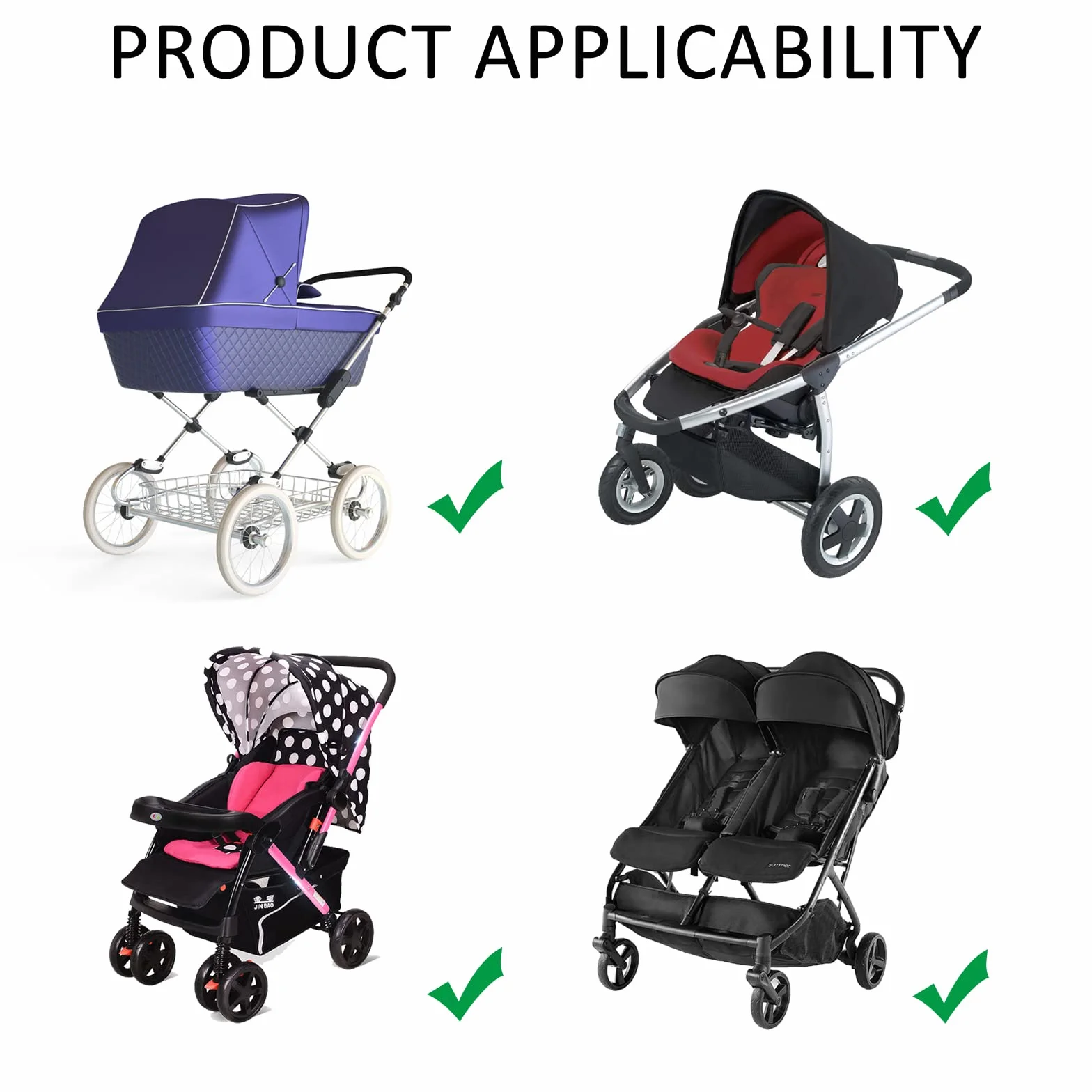 Ganci per Passeggino Ganci Passeggino Pelle Accessori per Carrozzine per Appendere La Spesa Borse per Pannolini 2 Pezzi Nero