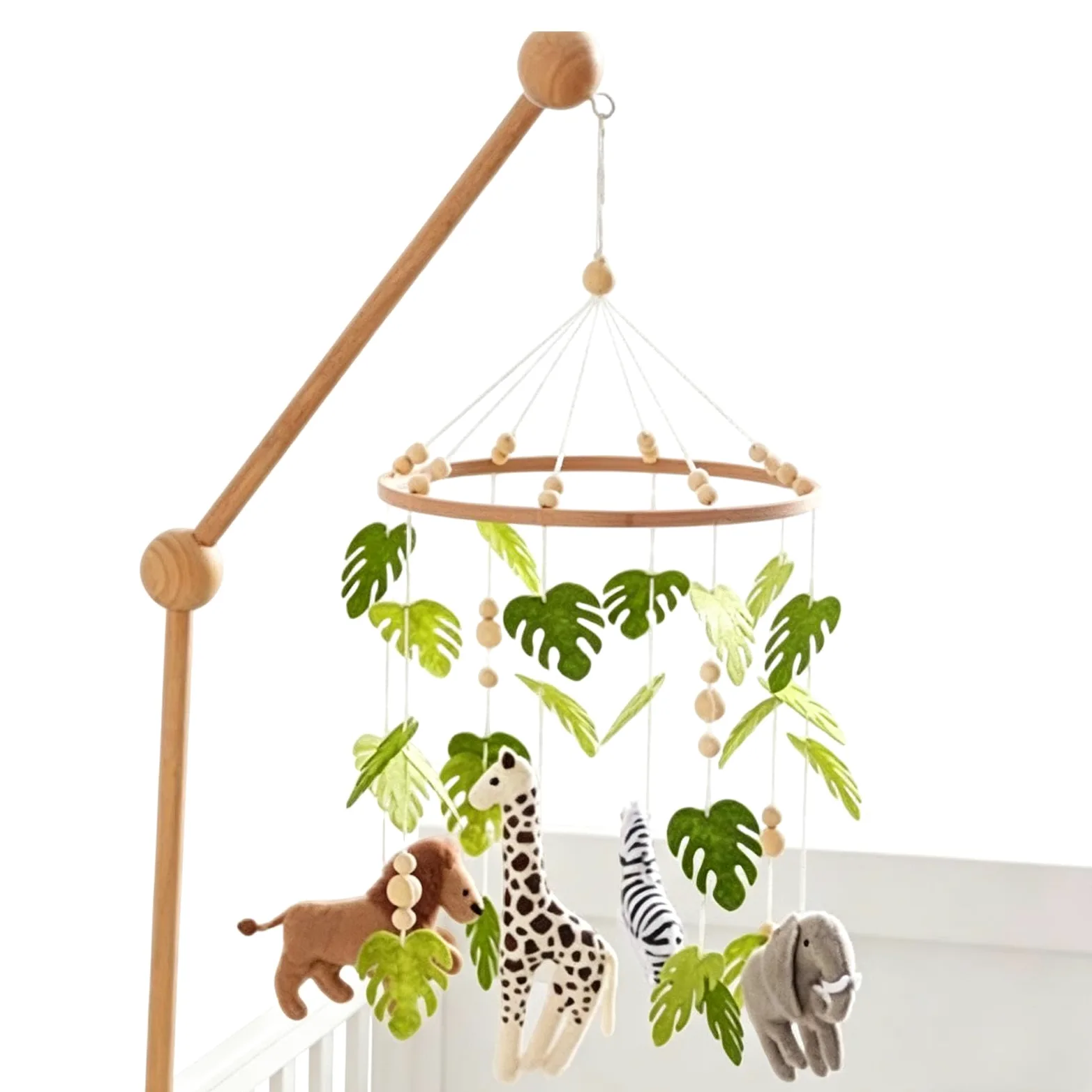 Mobile per culla, giocattolo sensoriale per lo sviluppo di animali | Campana calmante per lettino, casa, appartamento, camera da letto, soggiorno, sala giochi, asilo, dormire