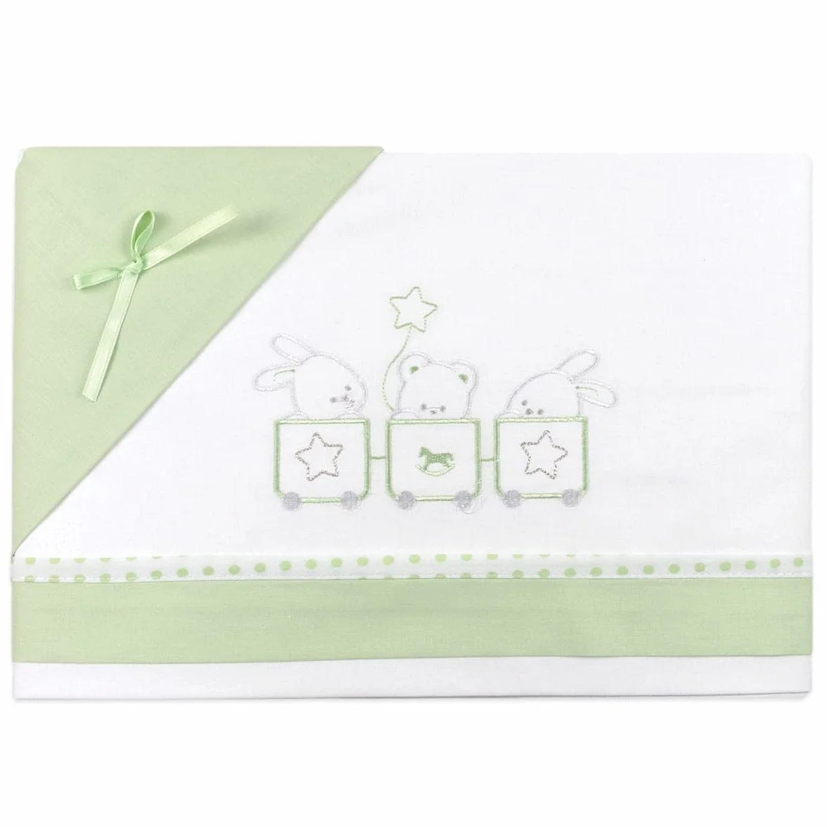 Ruoccohome Lenzuolino Lettino Culla Neonato Set 3Pz. Regalo Bimbi Coordinato Bambini Completo 100% Puro Cotone | Made in Italy