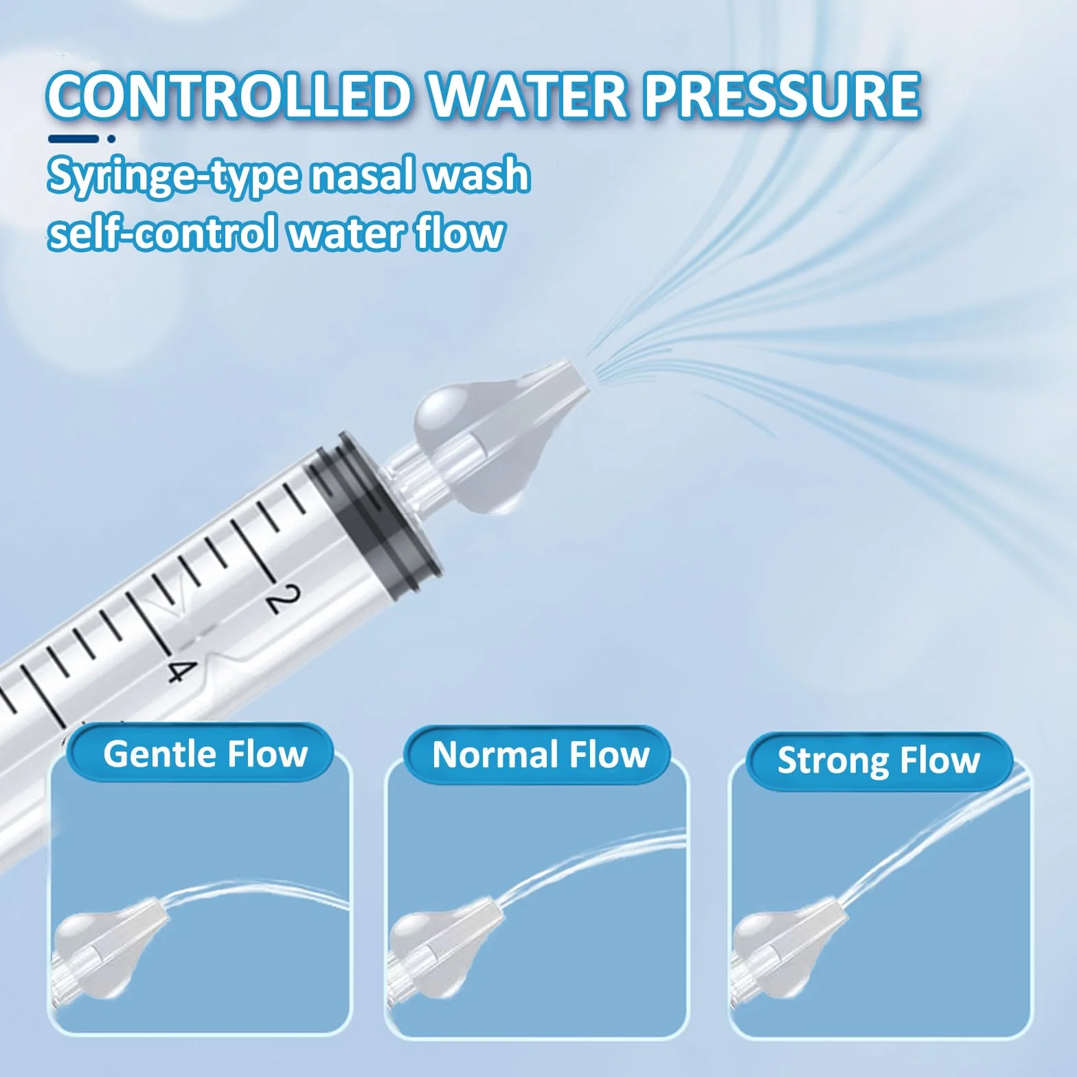 Siringa per Lavaggi Nasali Bambini ,2 pezzi Irrigatore Nasale 10ml, Siringhe Lavaggi Nasali con Punta in Silicone Morbido, Irrigazione Nasale Riutilizzabile Portatile Aspiratore Nasale