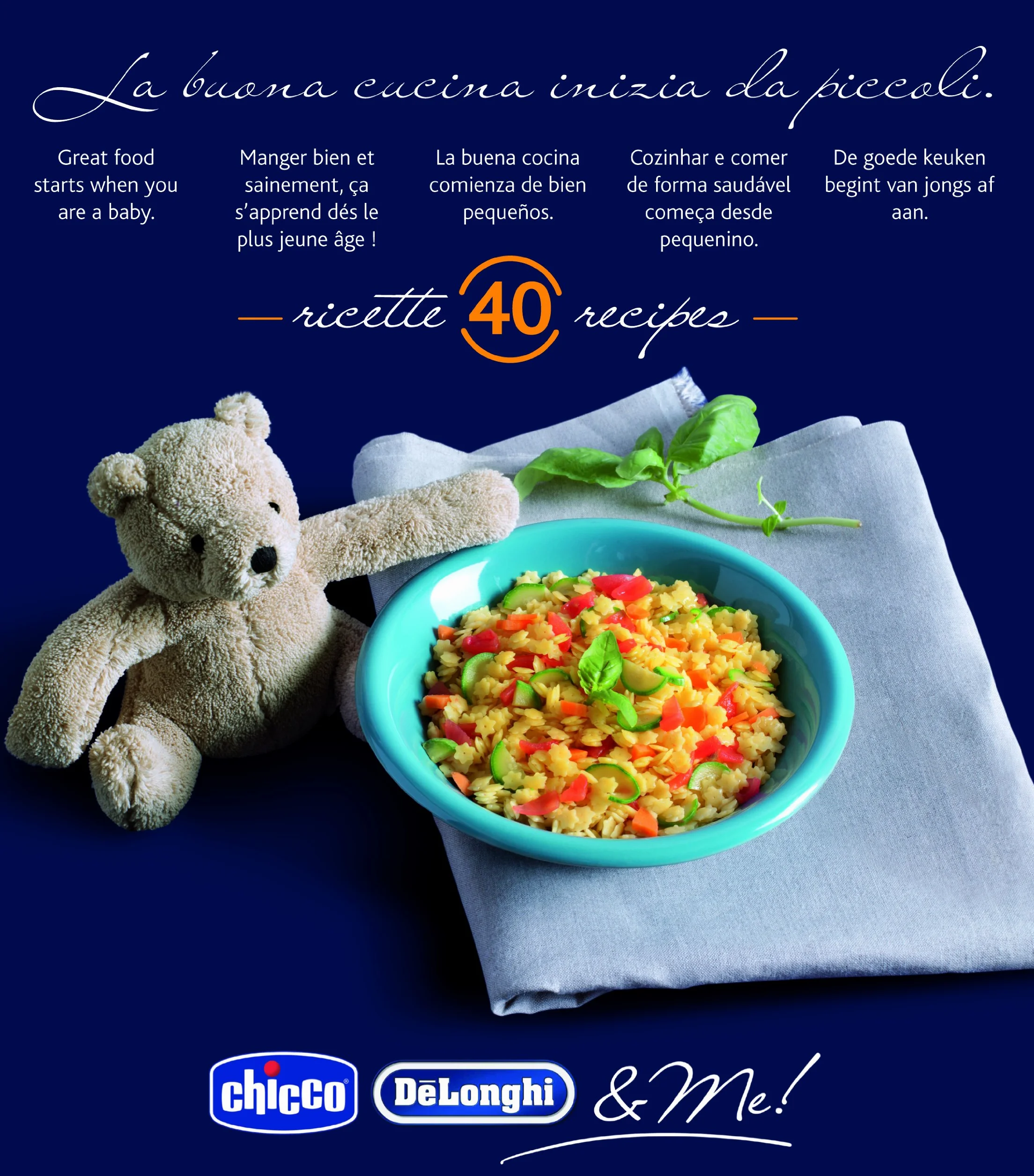 Chicco 2061500000 DeLonghi & Me Baby Meal, Multicolore/Blu