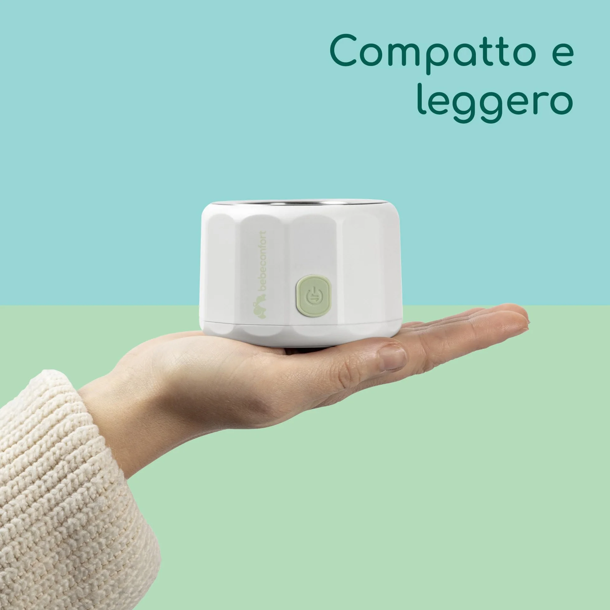 Bebeconfort Scaldabiberon portatile, Scaldabiberon elettrico USB senza fili, Tascabile Compatto e Leggero, Riscaldamento rapido, Display digitale, Batteria a lunga durata, Regolazione temperatura