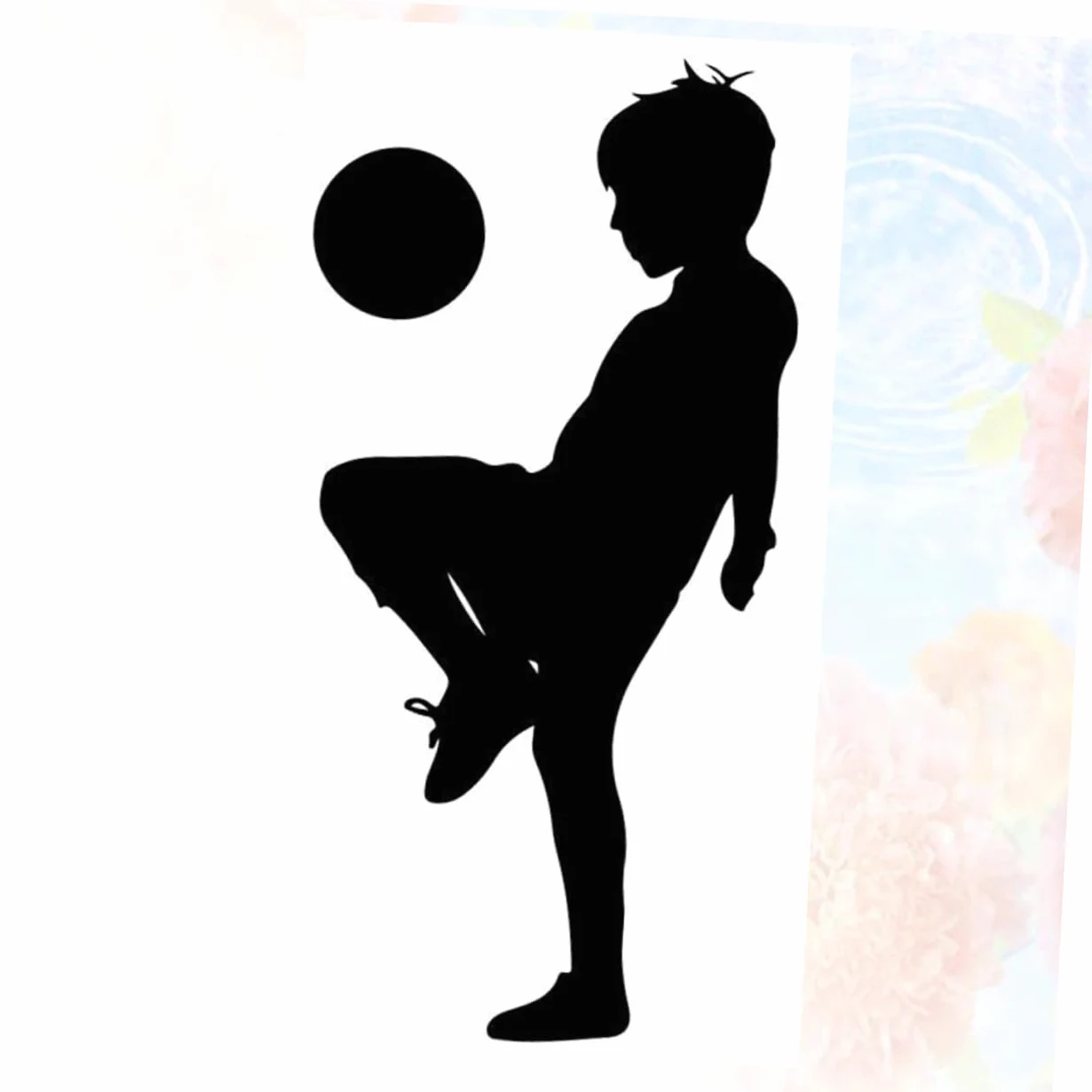 Angoily 3 Pezzi adesivo da parete calcio adesivi di calcio camera giocare calcio per adesivi neri decorazioni sport adesivi decorativi per ragazzi adesivi murali per Nero