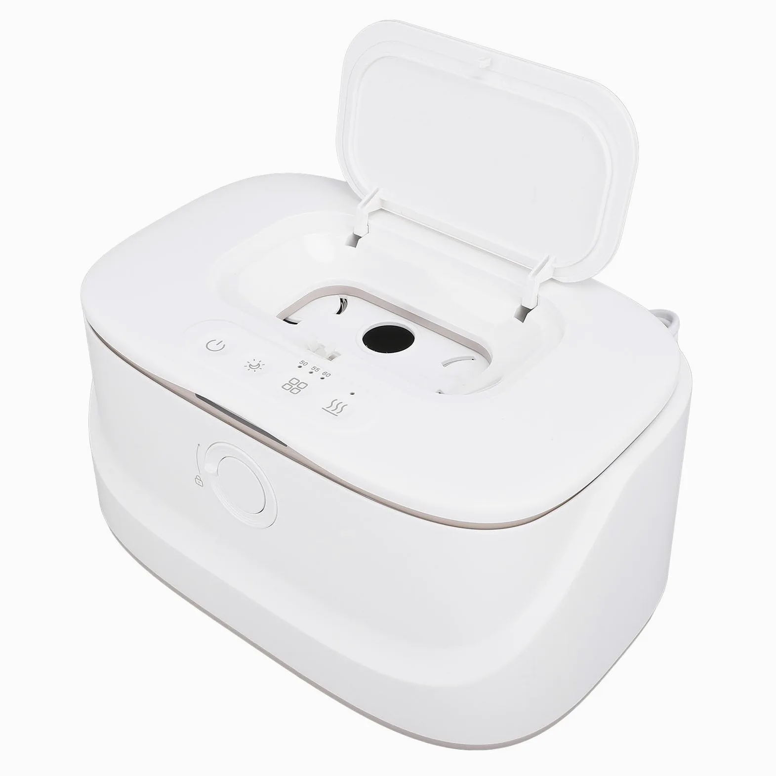 Alomejor Scaldasalviette Umidificate per Bambini Temperatura Regolabile per Uso Notturno con Grande capacità e Aspetto Elegante (WHITE)