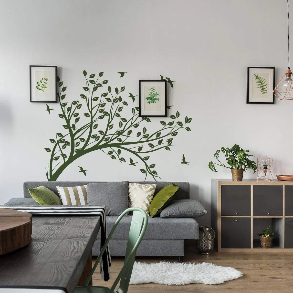 Adesivo da parete in vinile con ramo – Decorazione per camera dei bambini – Decorazione per bambini – Decorazione per bambini