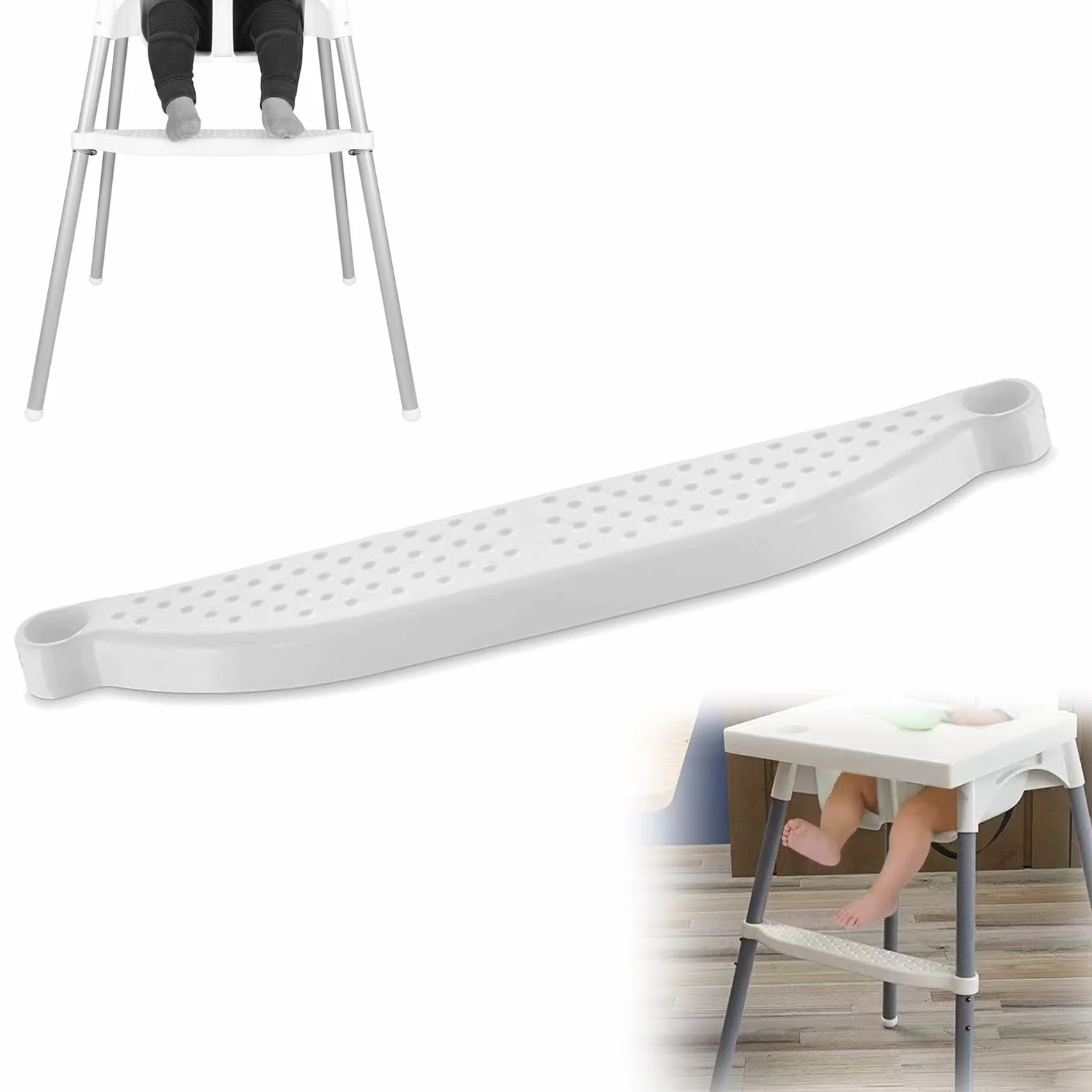 Poggiapiedi Regolabile Antiscivolo per Seggiolone Ikea Antilop