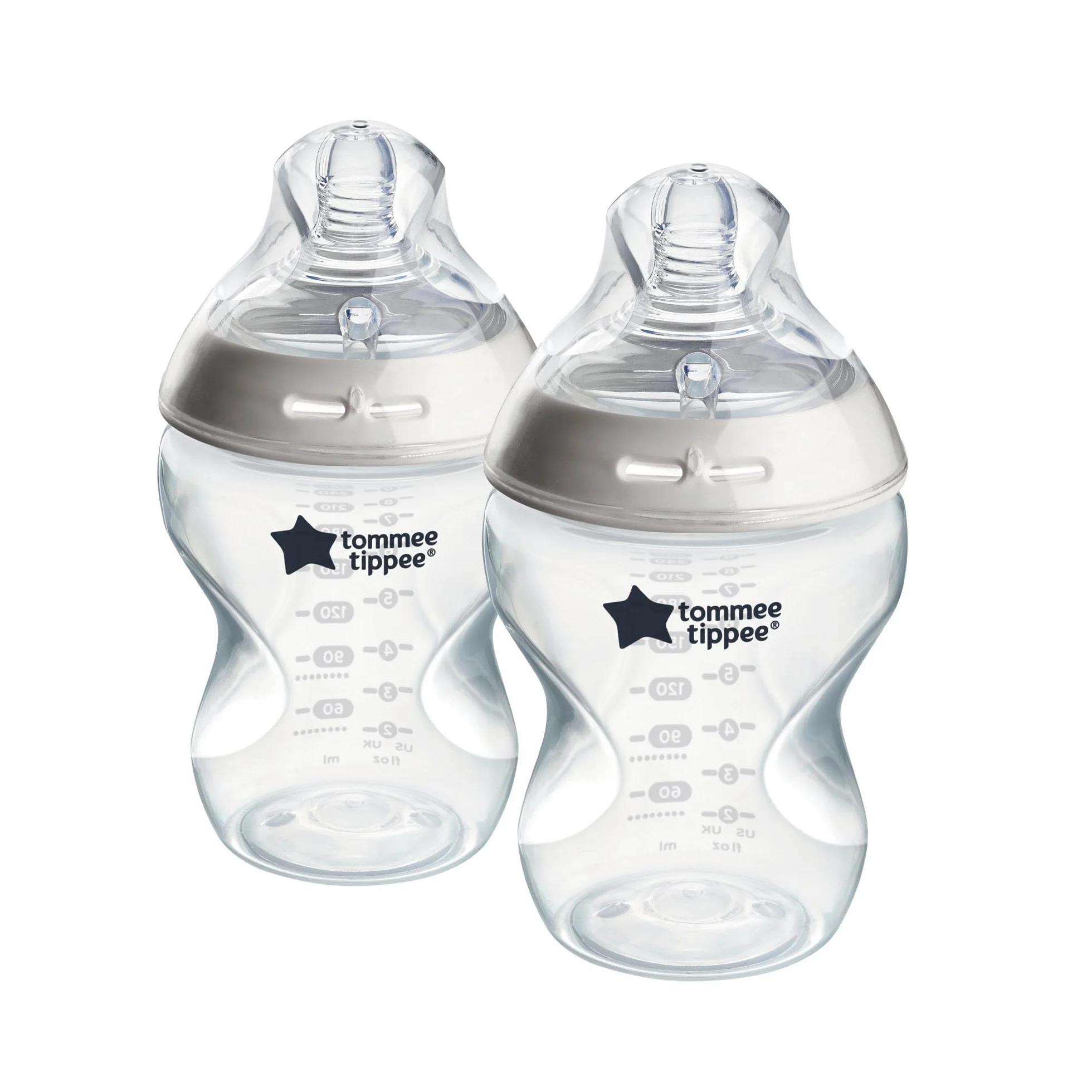 Tommee Tippee Biberon anti-colica Natural Start 260 ml, con tettarella simile al seno materno, valvola anti-colica, autosterilizzante, 2 pezzi