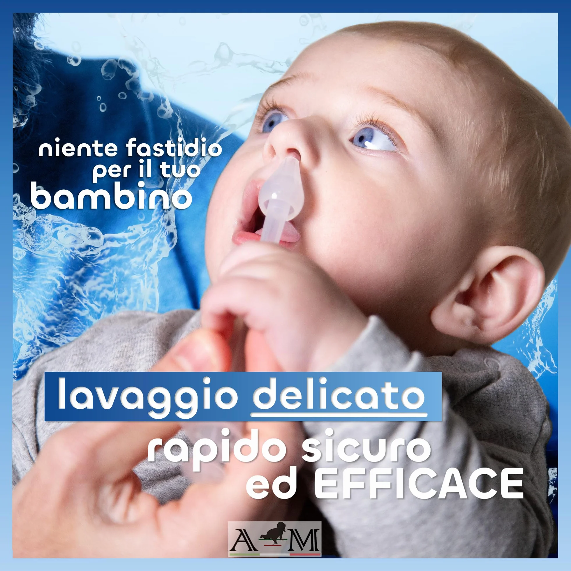 A&M Italia 8 Olive Nasali per Lavaggi Neonato - Made in Italy – Ugelli per Lavaggio Nasale Bambini