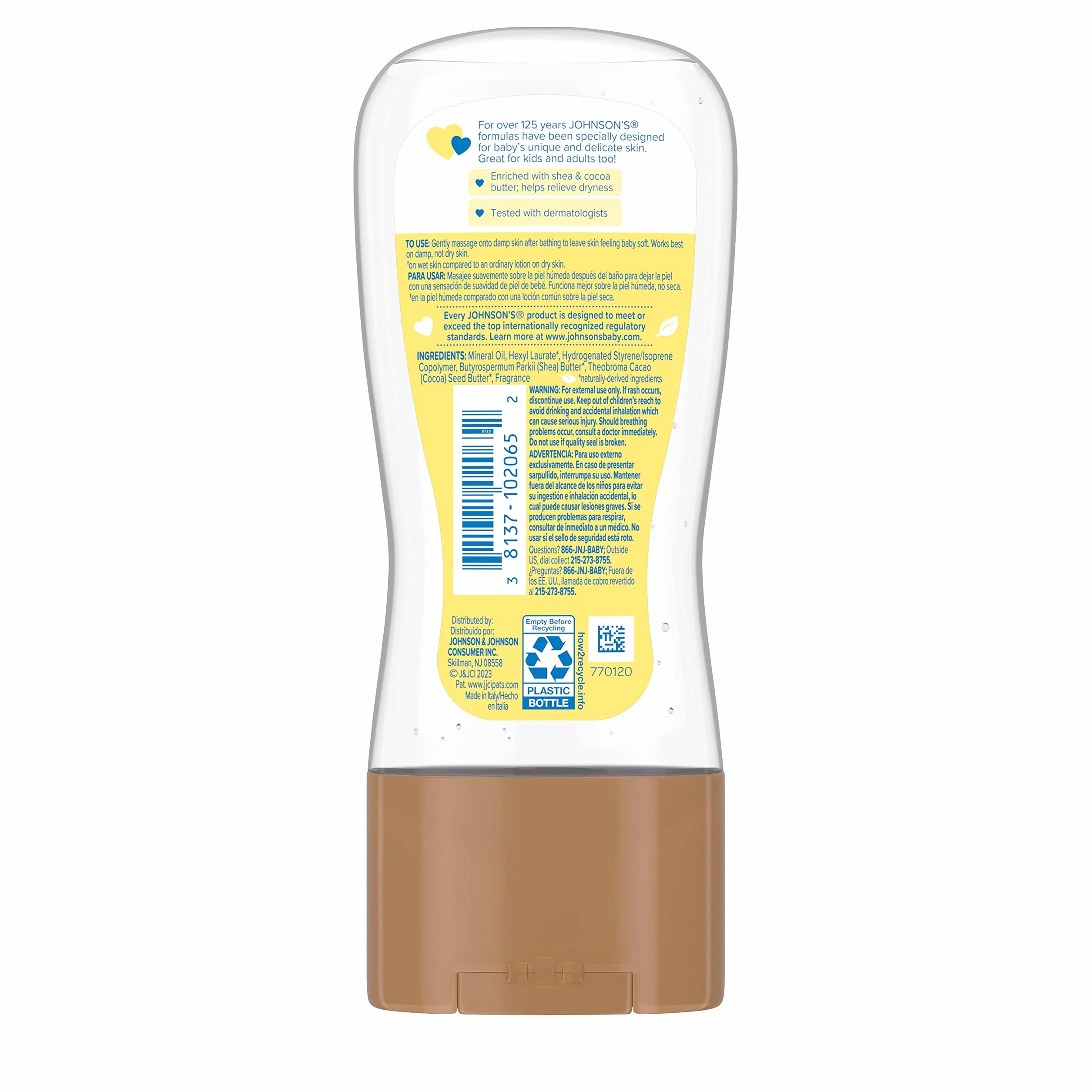 Johnson's Baby Oil Gel, Shea & Cocoa Butter, 6.5 Ounce by Johnson's Baby