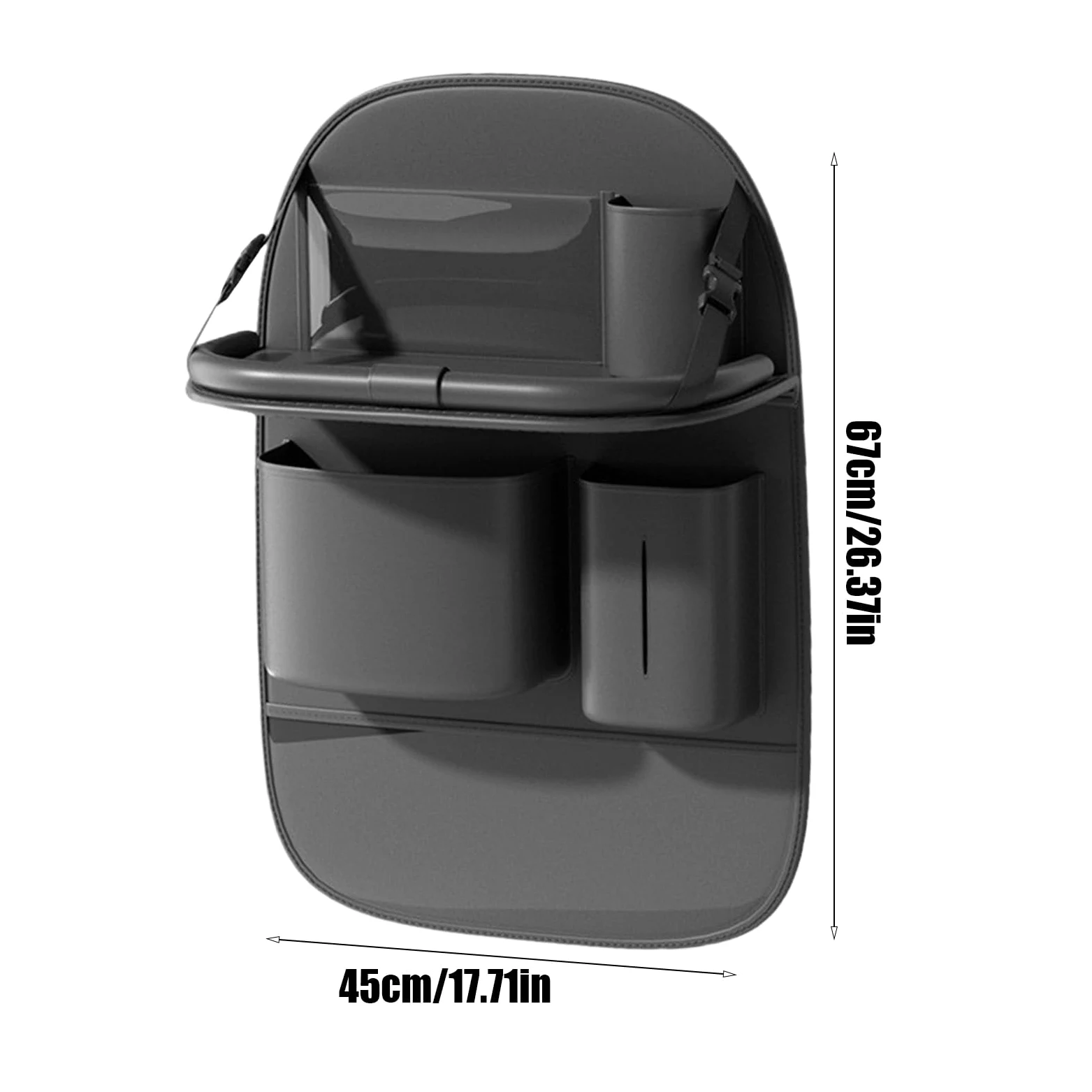 Organizzatore per seggiolino auto | Vassoio da pranzo per auto – Organizzatore per telefono e bicchiere per viaggi, viaggi stradali, uscite familiari, furgoni, e viaggi giornalieri