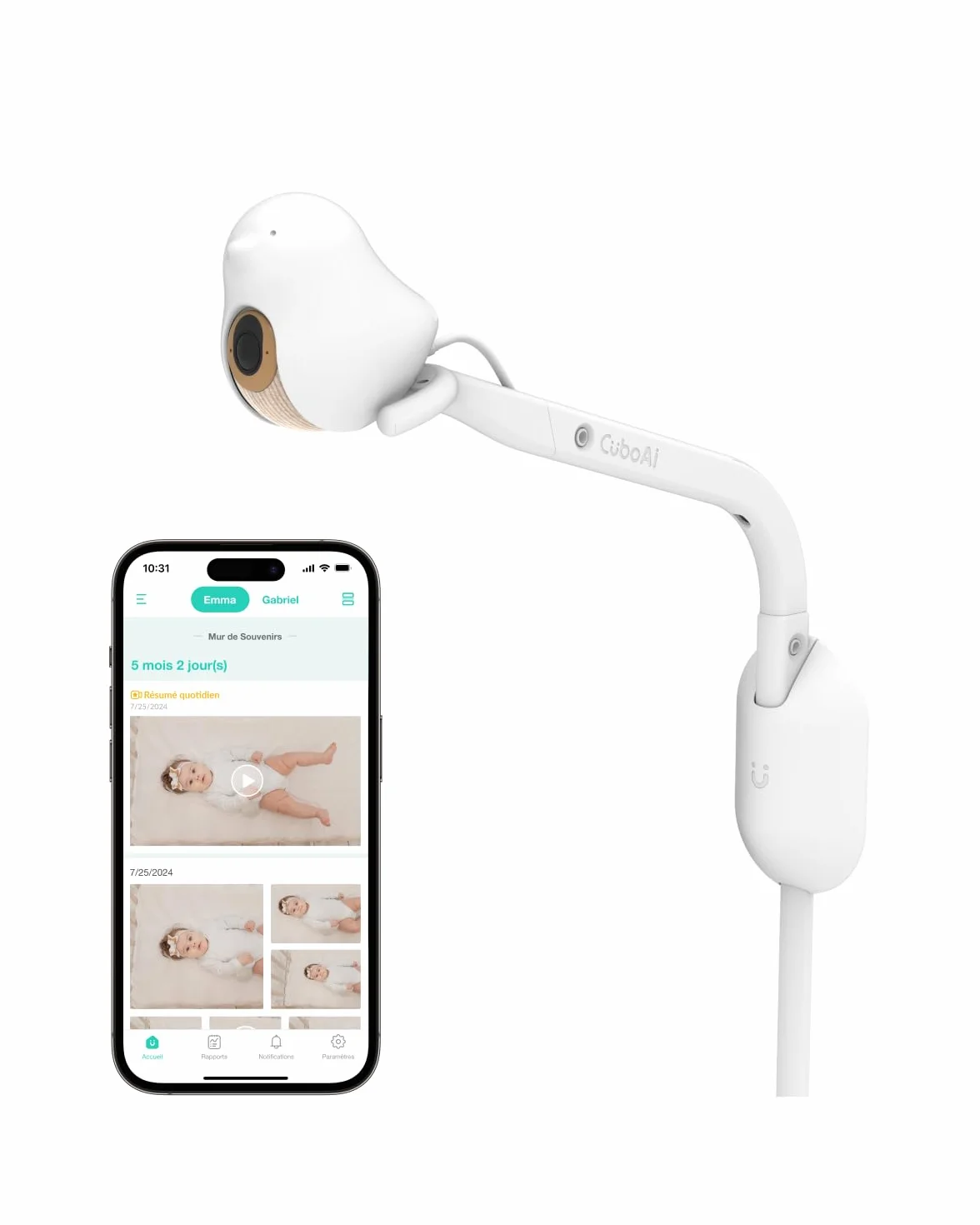 CuboAi Smart Baby Monitor 3 Wall Mount Set