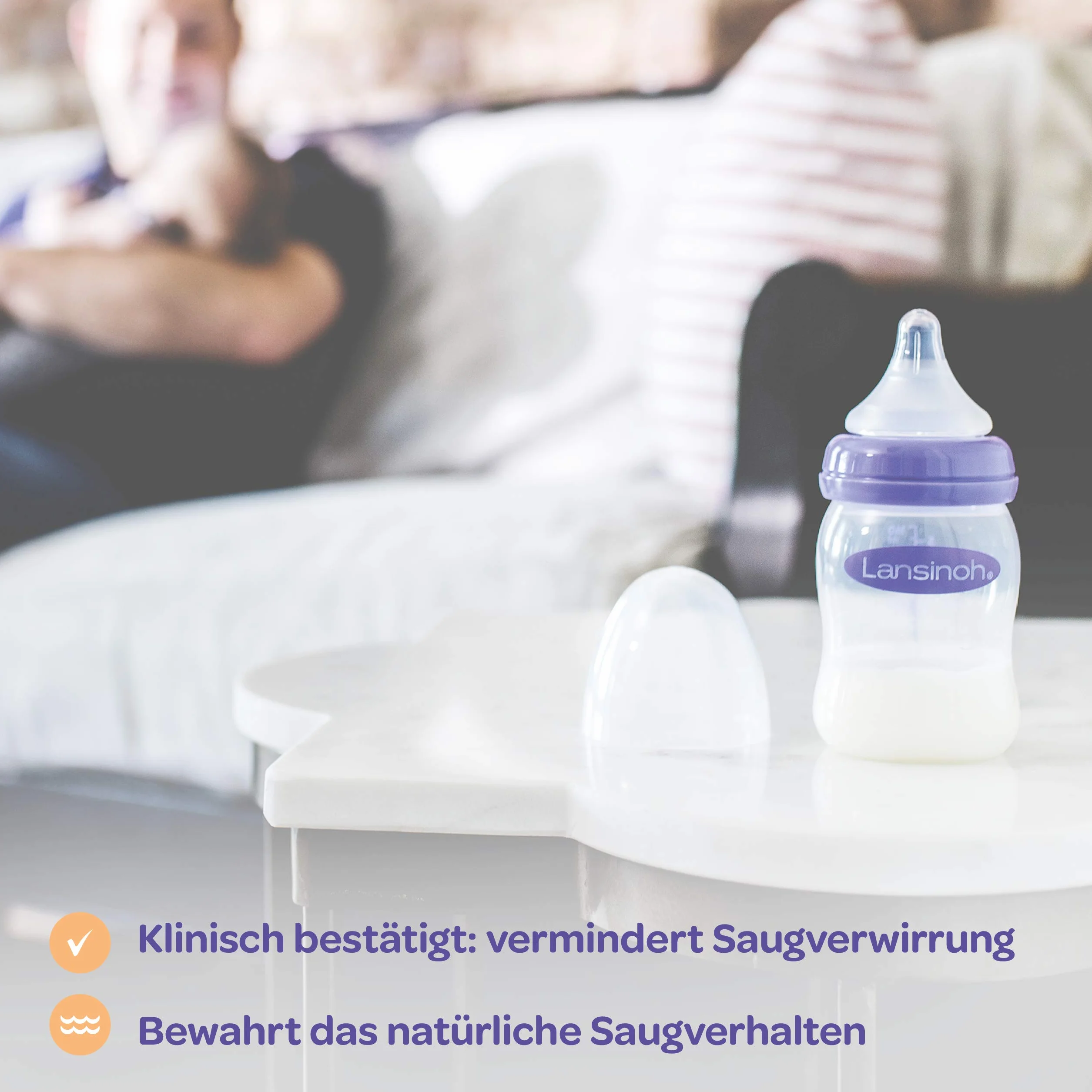 Lansinoh Momma Medium Flow Teats For Newborn (Pack Of 2, Transparent) (Confezione da 2)