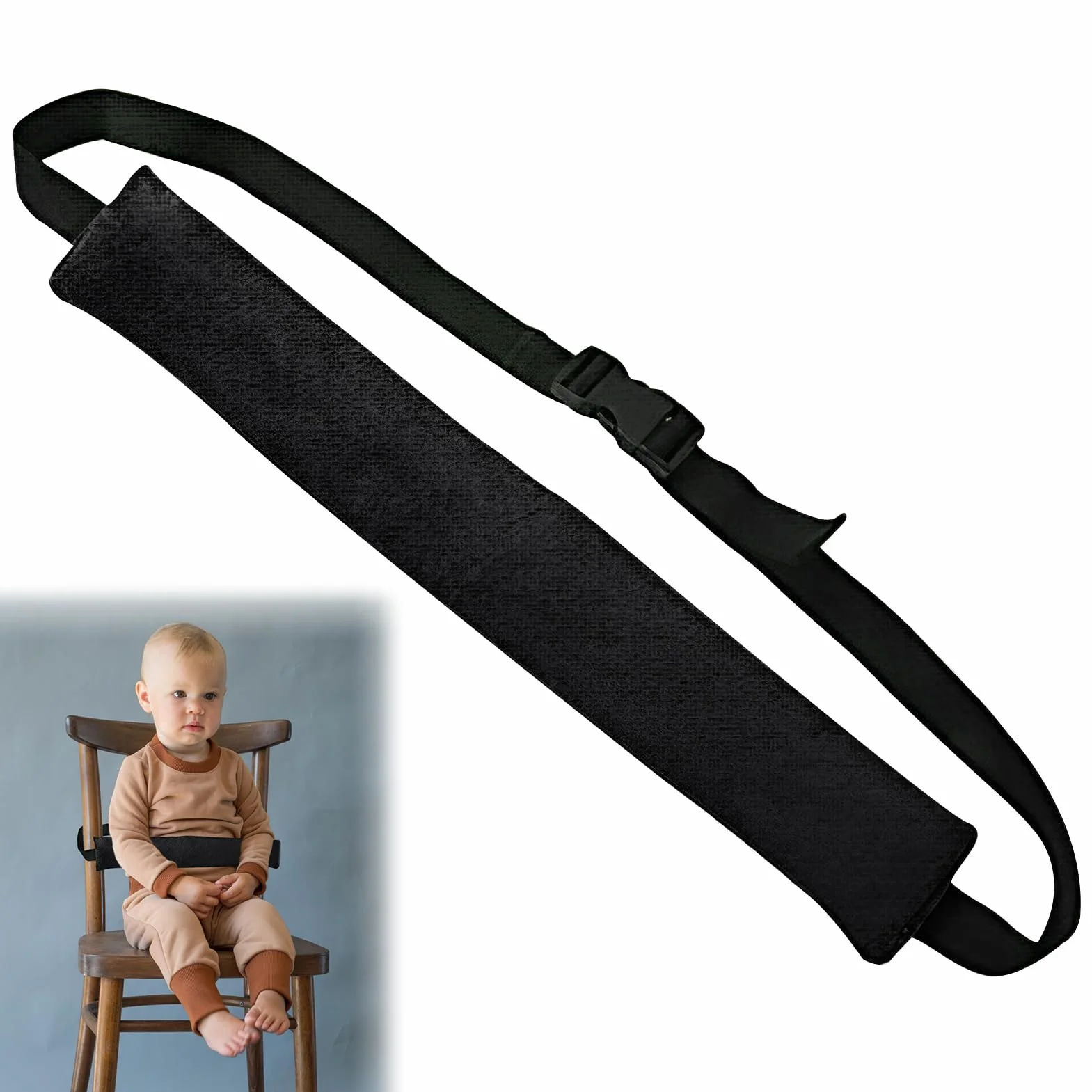 Cinture Seggiolone Pappa Universale, Cinturino Sicurezza Bambini, Cinghia Passeggino, Clip Cinghia Seggiolino, Adatto per Sdraietta Neonati, Sedie e Carrelli