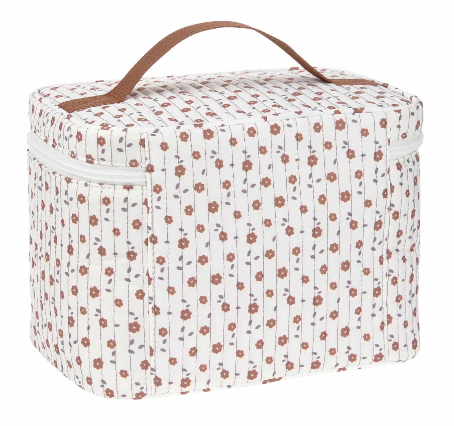 LÄSSIG Organizzatore per fasciatoio Organizzatore per pannolini da portare con sé/Casual Nursery Caddy To Go Flowers White