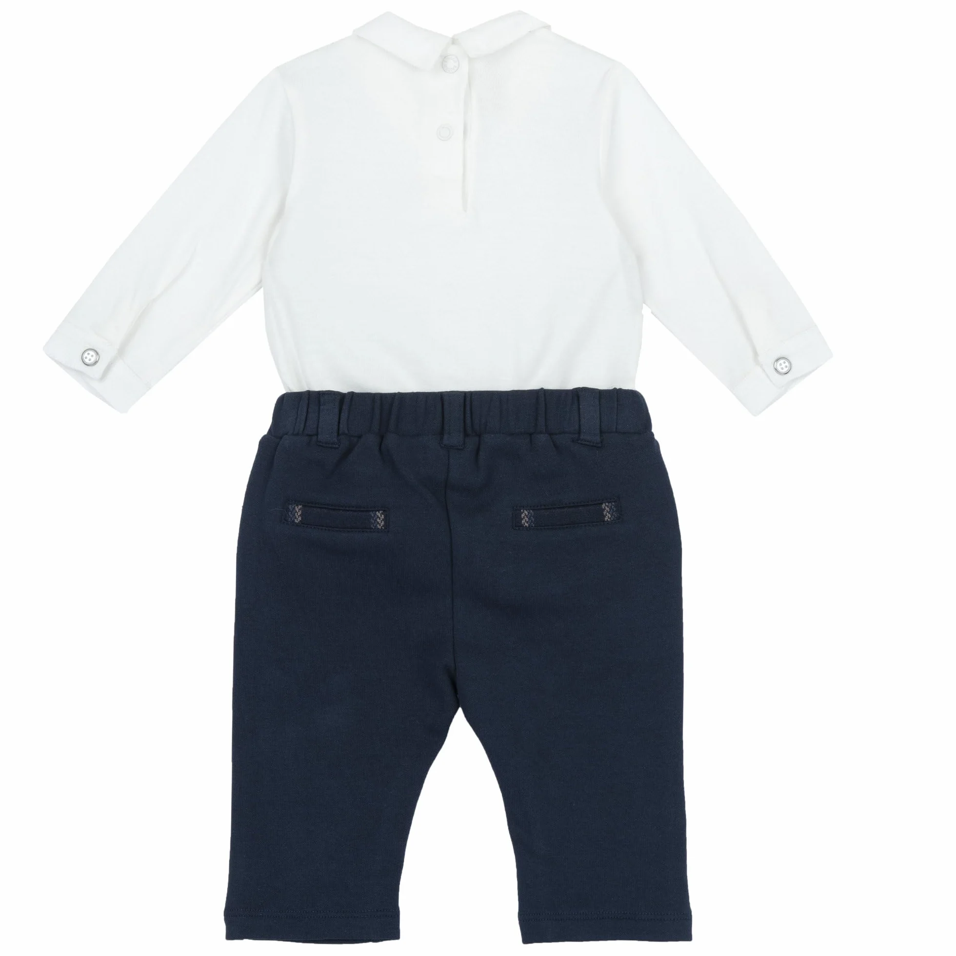 Chicco, Completo Neonato Elegante, con Maglietta e Pantaloni, Abbigliamento Bambino 0-24 Mesi, Idee Regalo Nascita, Designed in Italy