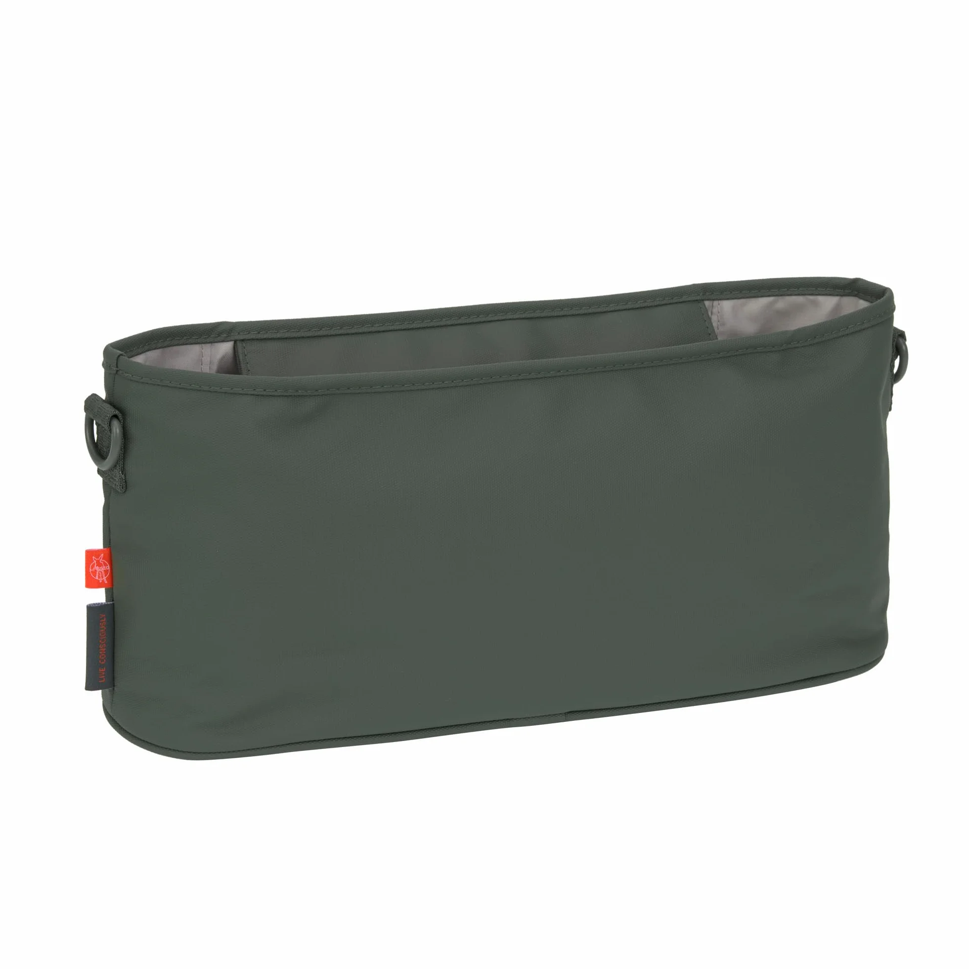 LÄSSIG Organizzatore per carrozzina per bambini organizzatore per carrozzina borsa per carrozzina con attacco per carrozzina/Buggy Organizer dark olive