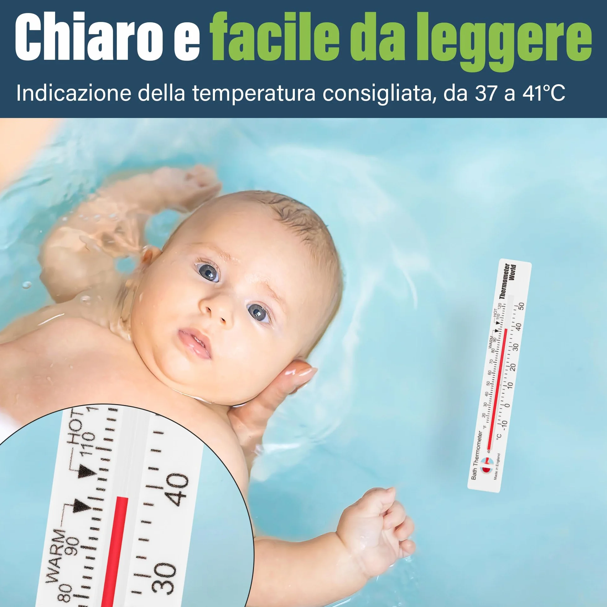 Termometro da bagno: controlla la temperatura dell'acqua del bagno con questo termometro facile da usare