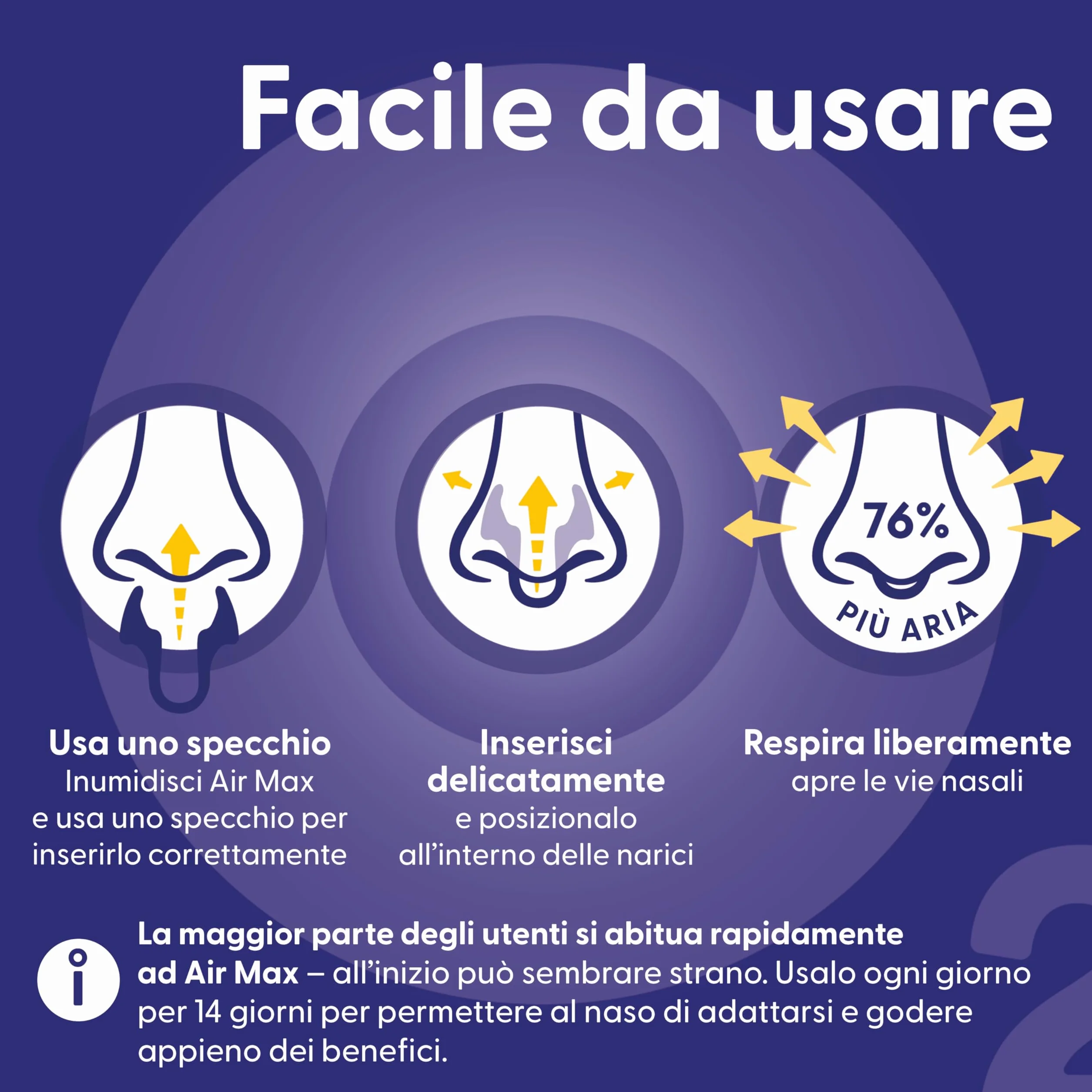 Air Max dilatatore nasale - Pacchetto di Prova - Dispositivo anti russamento - 76% Flusso d’Aria per Respirare Meglio | Misura garantita (1x Small & 1x Medium)