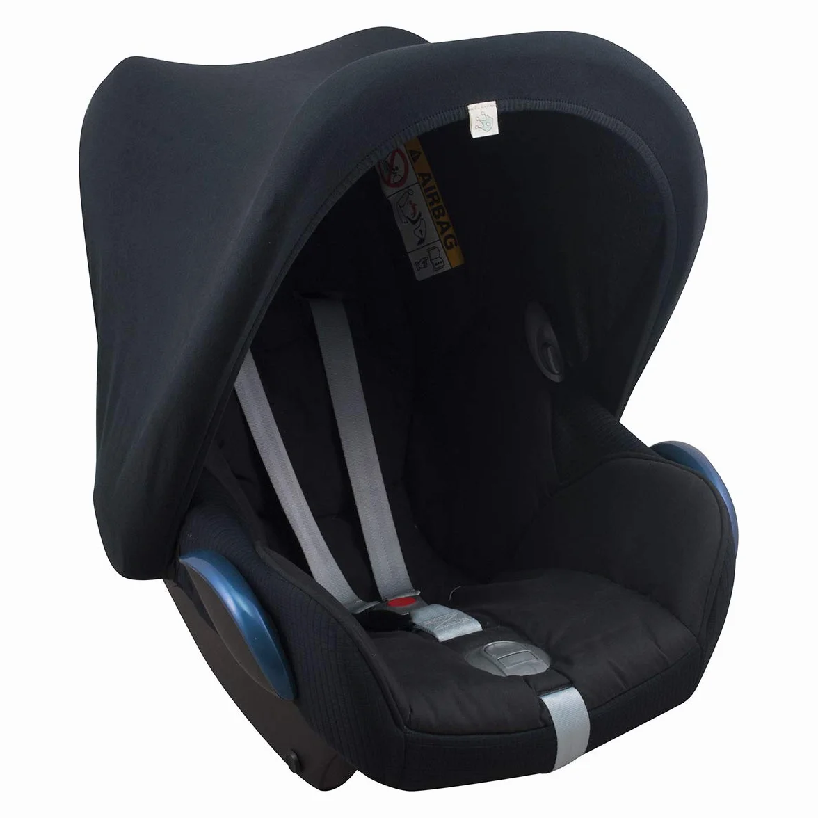 JYOKO Kids Capuccio Universale per Ovetto Compatibile con Maxi Cosi Gruppo 0, Capottina per Seggiolino Auto e Passeggino, Adatto per la maggior parte delle Marche (BLACK SERIES)