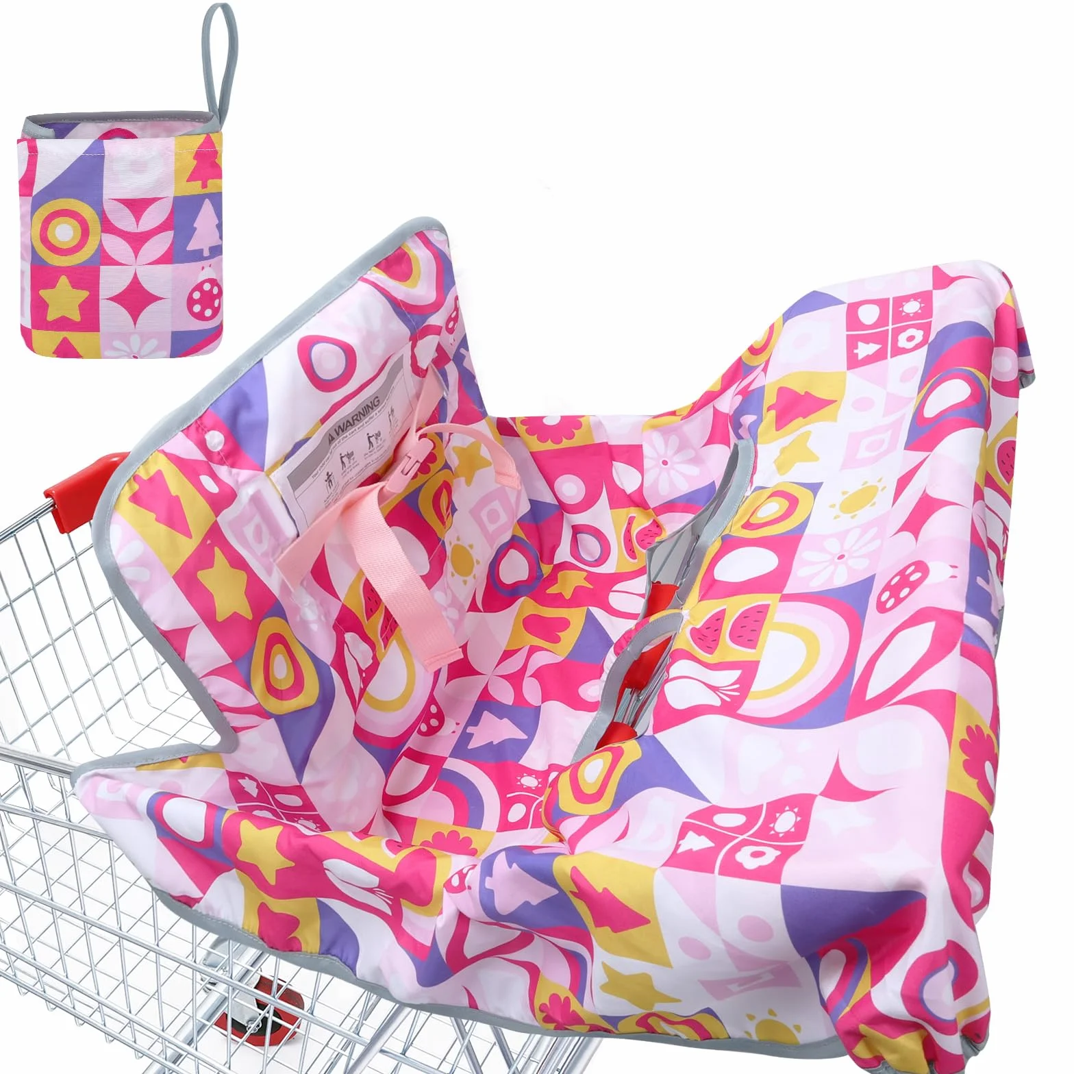 Copertura del Carrello Della Spesa per il Bambino,Copertura Sottile per Seggiolone Copertura per Carrello Della Spesa,Morbido e Confortevole, Lavabile in Lavatrice,Adatto all'uso Estivo
