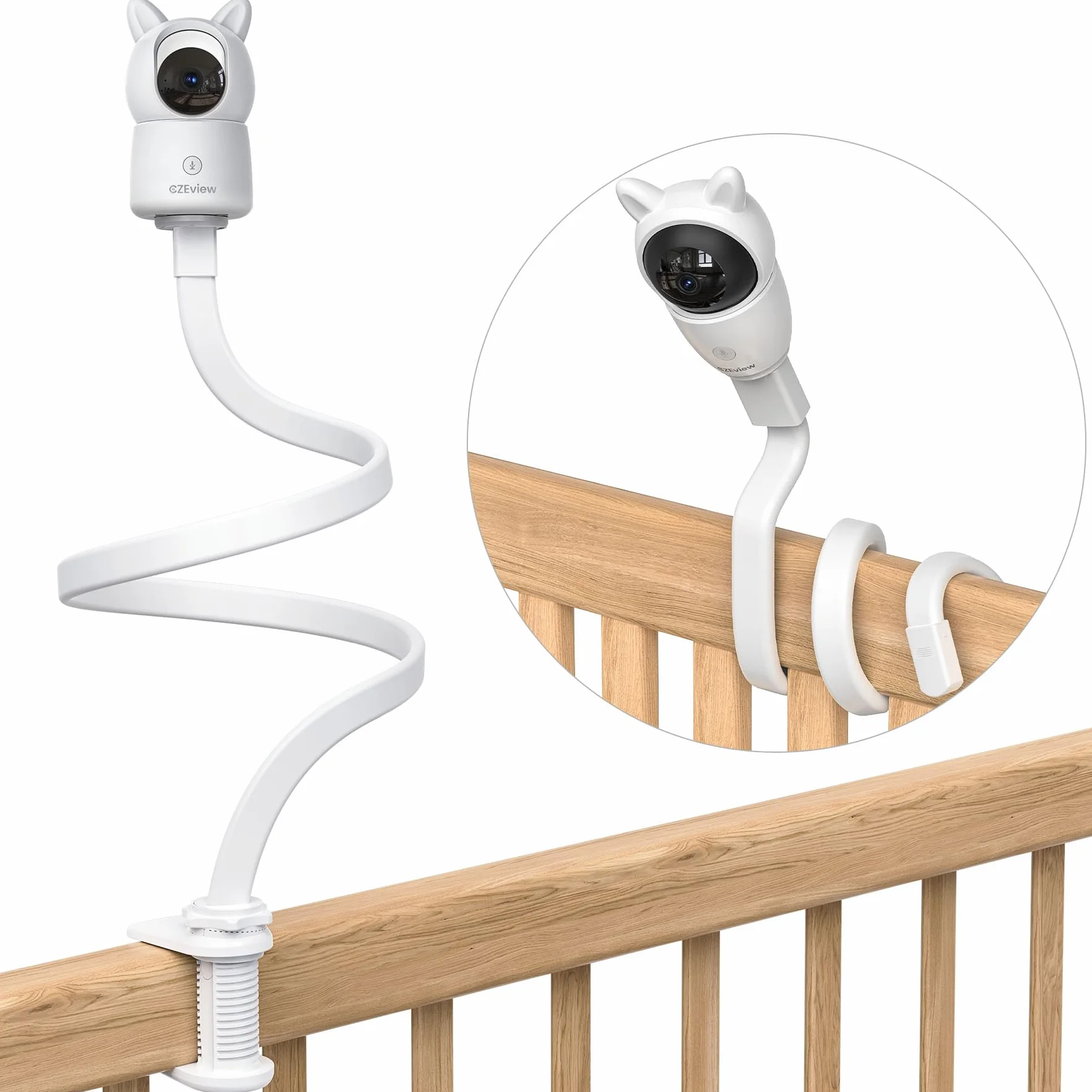 CZEview Derebir - Supporto per fotocamera per neonati, compatibile con la maggior parte dei video baby phone