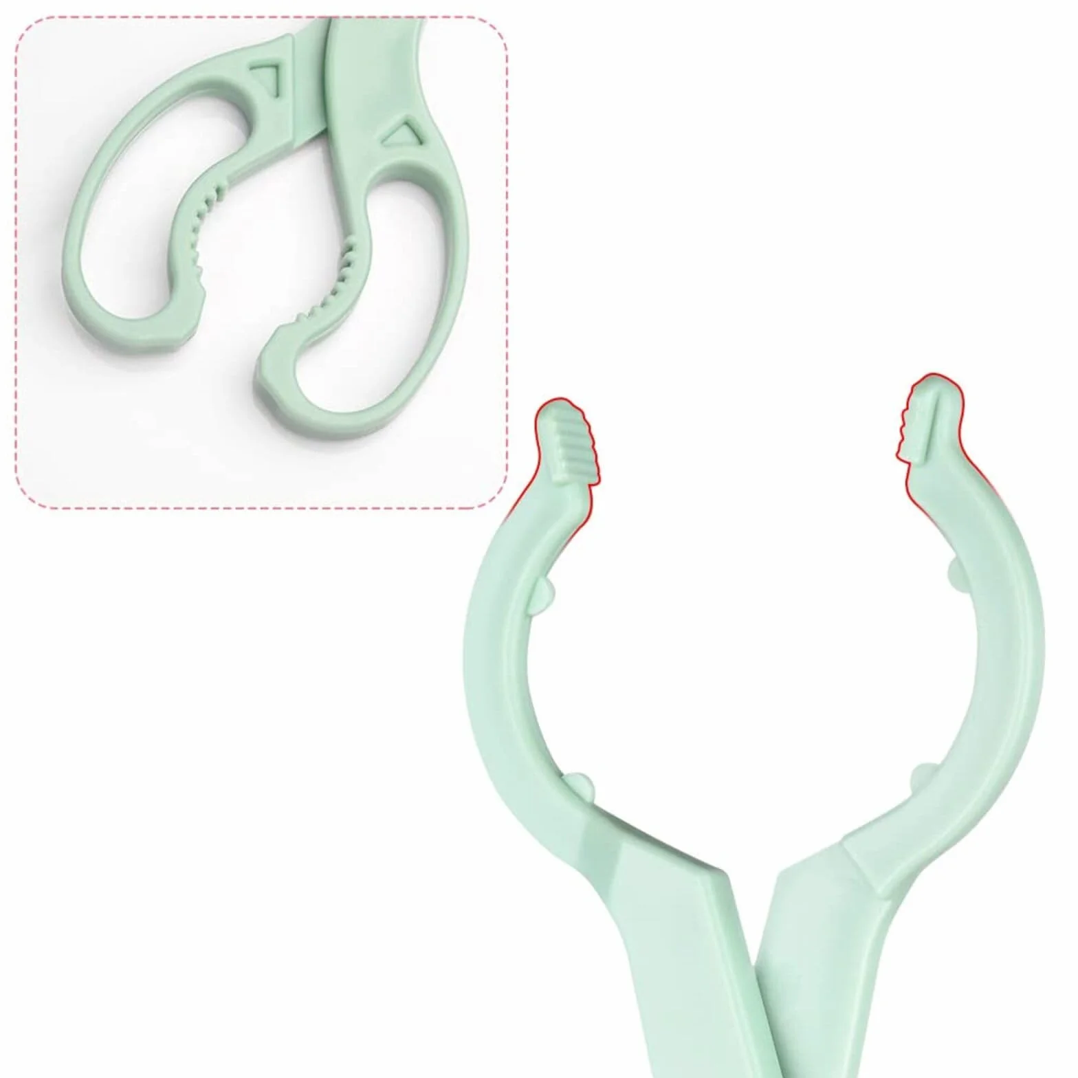 2 pz antiscivolo allattamento bottiglia calda capezzolo ciuccio Tong Silicone Baby Safety Bottle Holder Skidproof Infant Bottle Clip per Anti scottatura